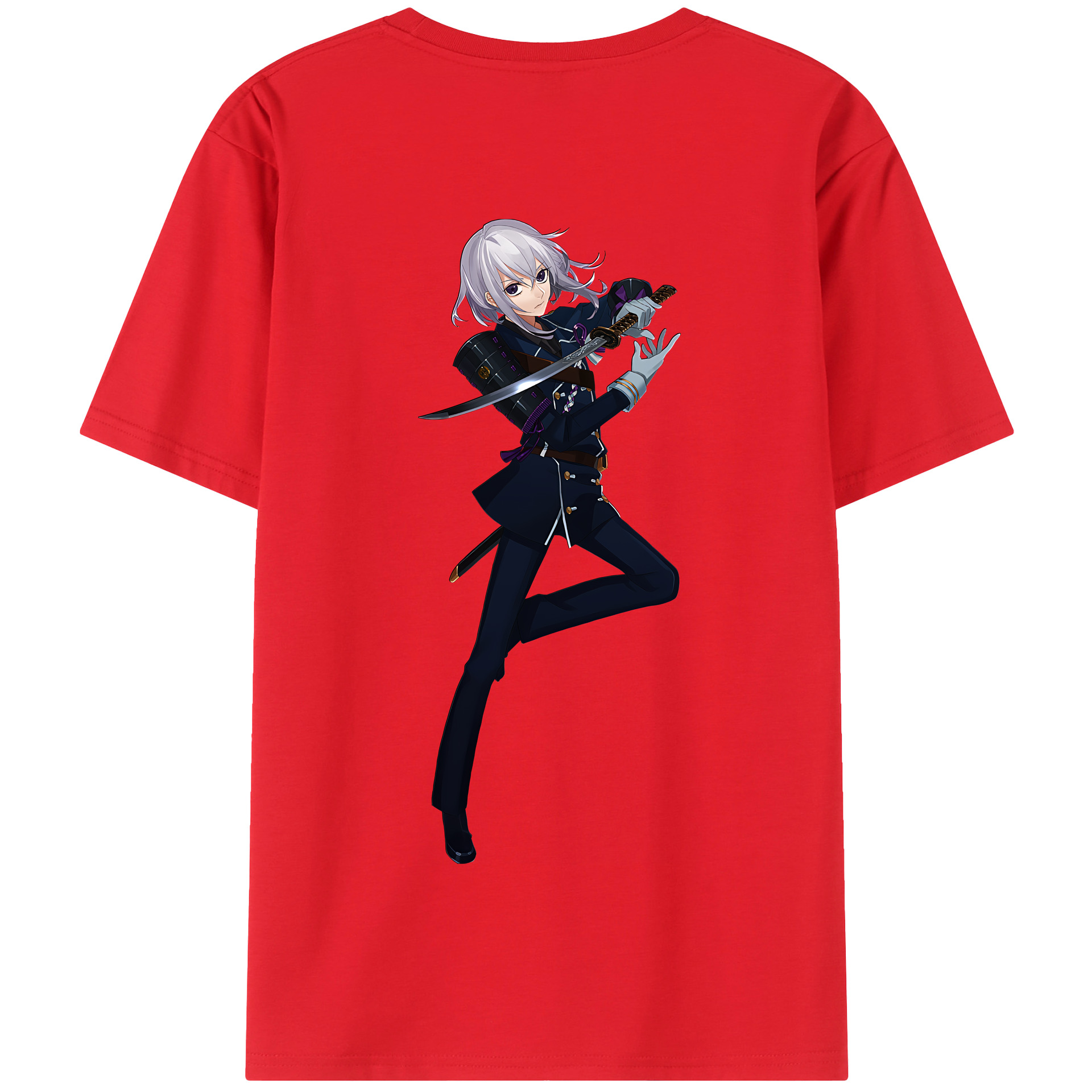 （画像用） 刀剣乱舞 Touken Ranbu 綿100％半袖Tシャツ（背面プリント）