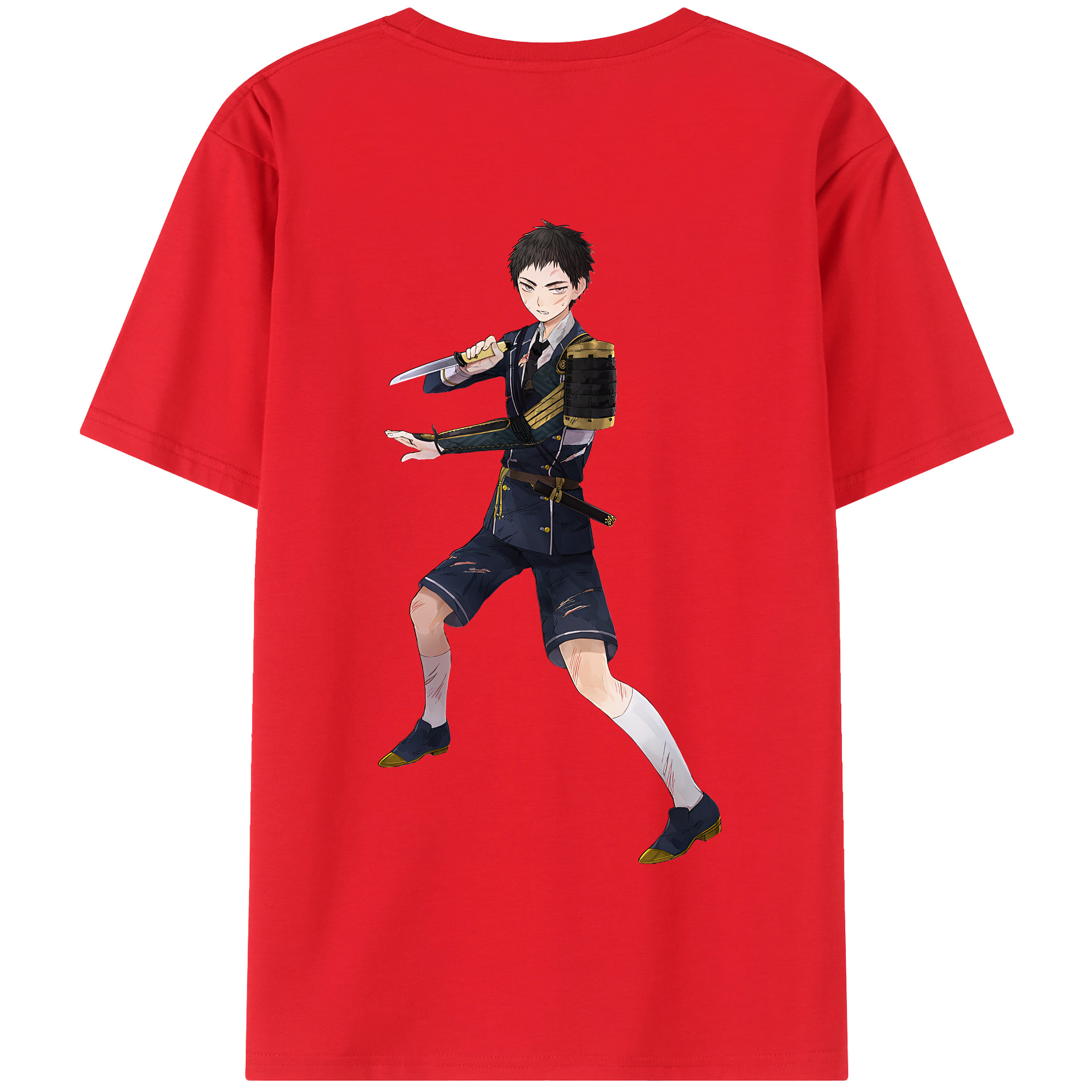 （画像用） 刀剣乱舞 Touken Ranbu 綿100％半袖Tシャツ（背面プリント）