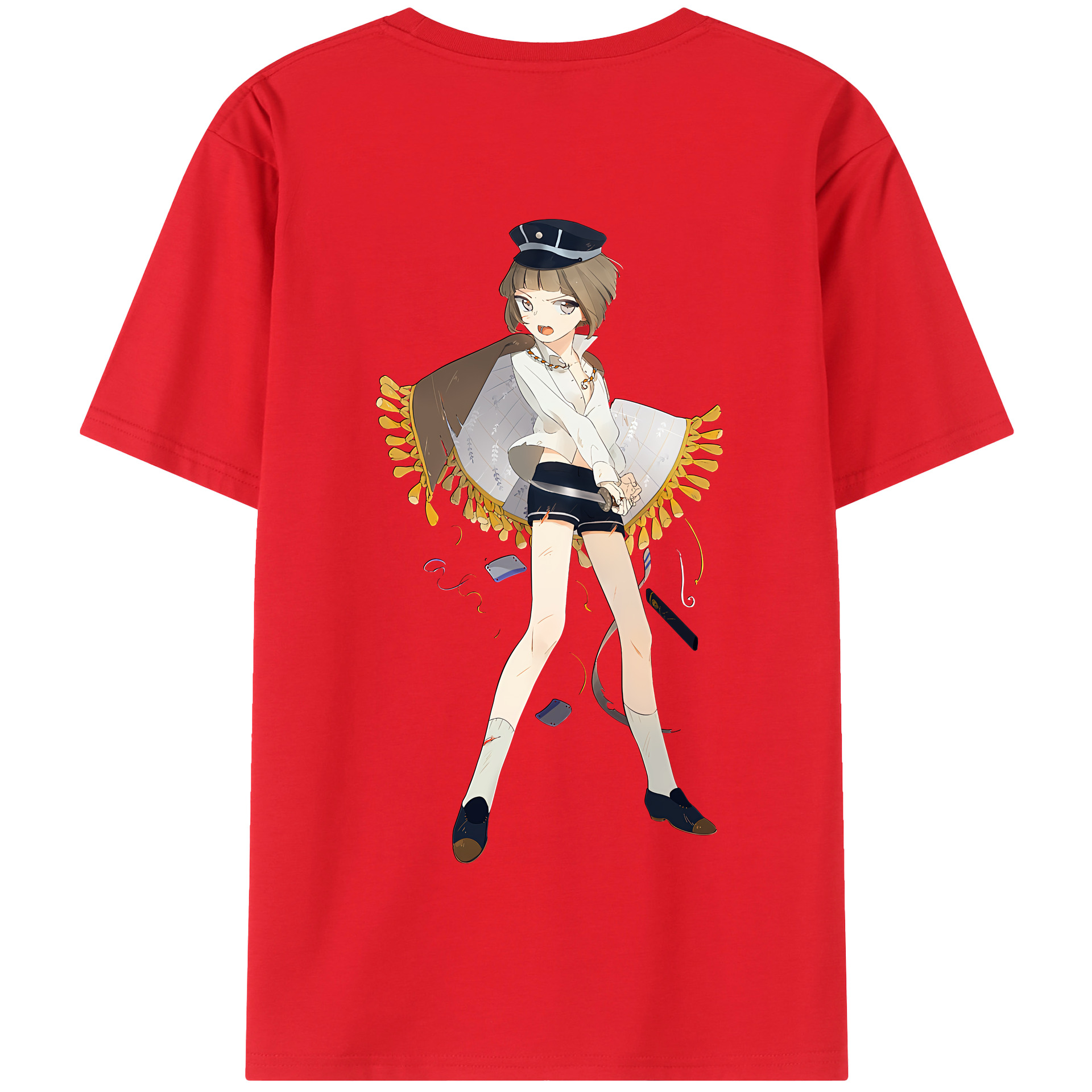 （画像用） 刀剣乱舞 Touken Ranbu 綿100％半袖Tシャツ（背面プリント）