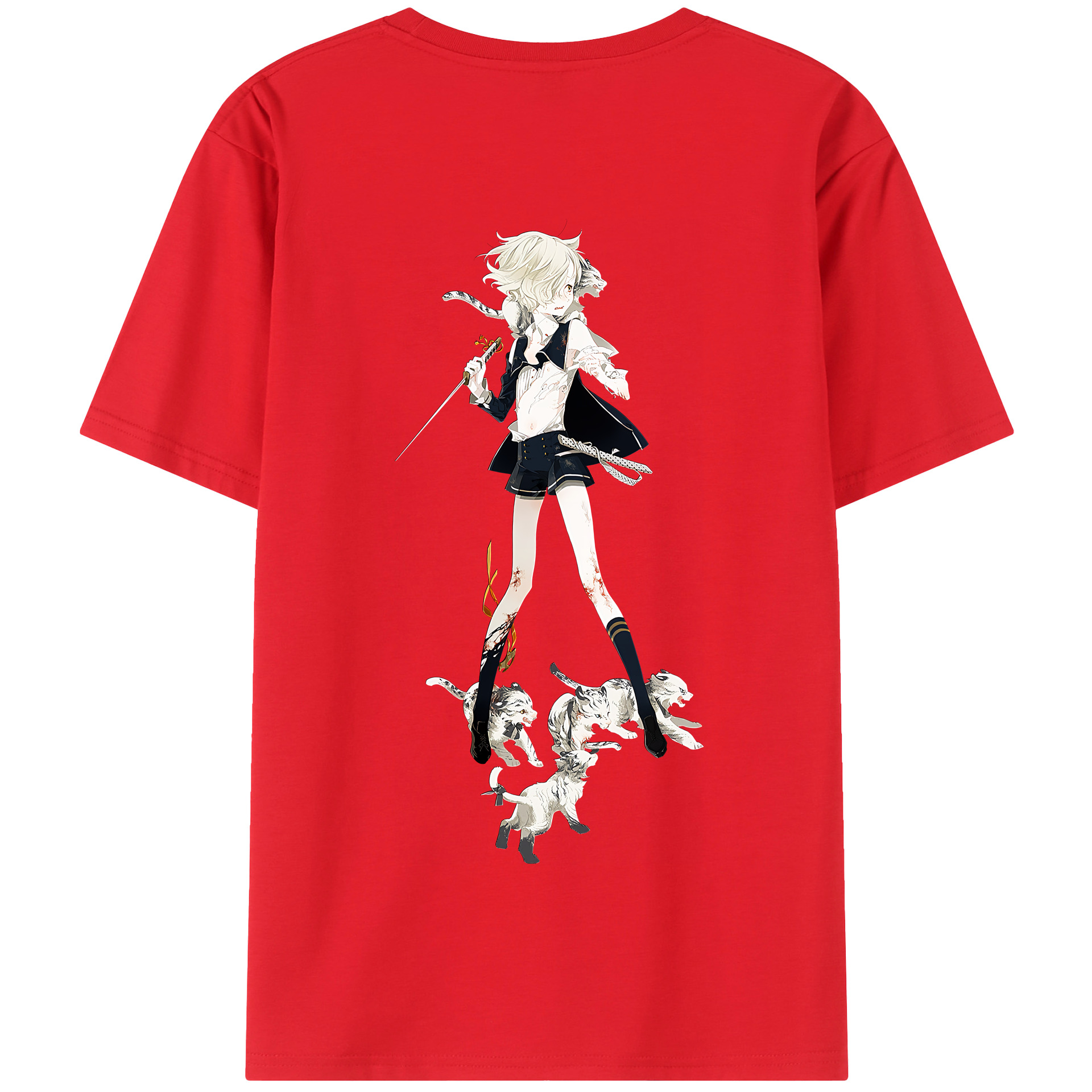 （画像用） 刀剣乱舞 Touken Ranbu 綿100％半袖Tシャツ（背面プリント）