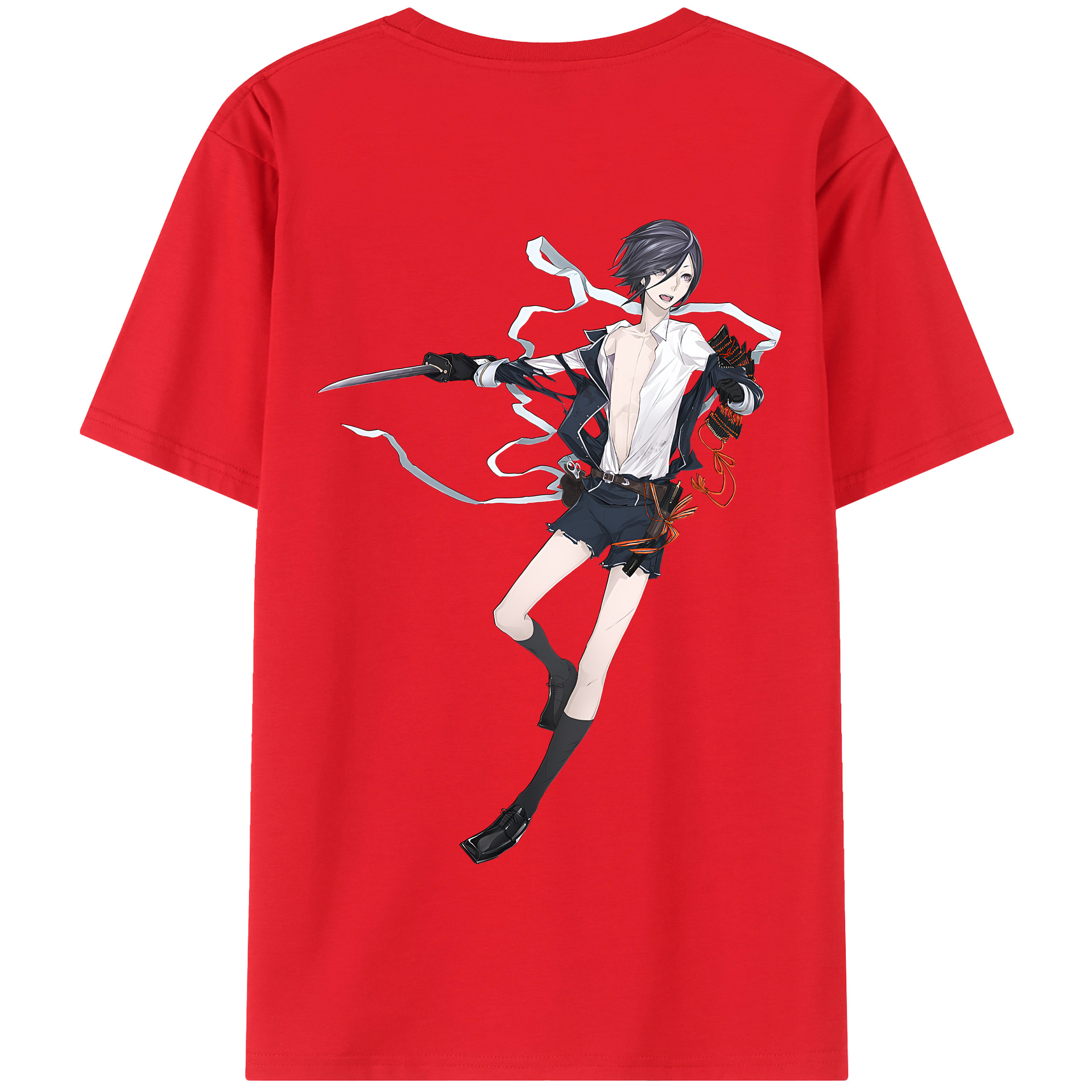 （画像用） 刀剣乱舞 Touken Ranbu 綿100％半袖Tシャツ（背面プリント）
