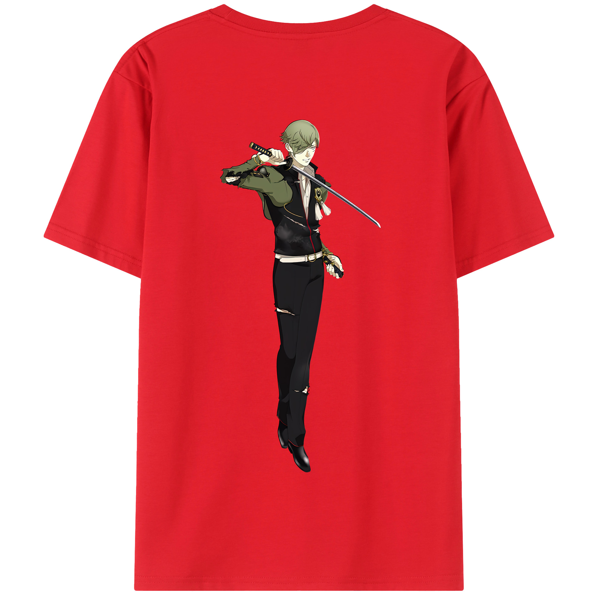 （画像用） 刀剣乱舞 Touken Ranbu 綿100％半袖Tシャツ（背面プリント）