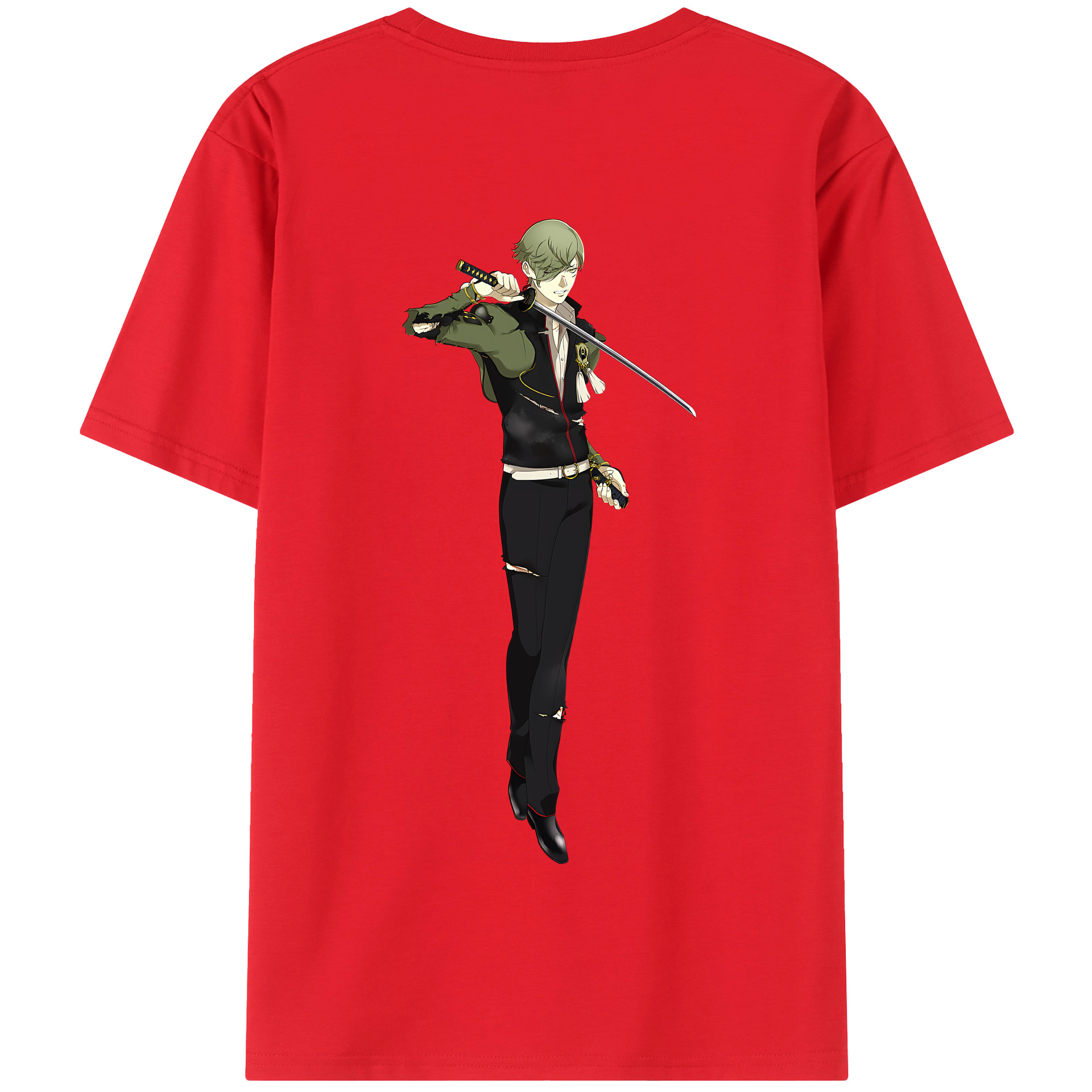（画像用） 刀剣乱舞 Touken Ranbu 綿100％半袖Tシャツ（背面プリント）