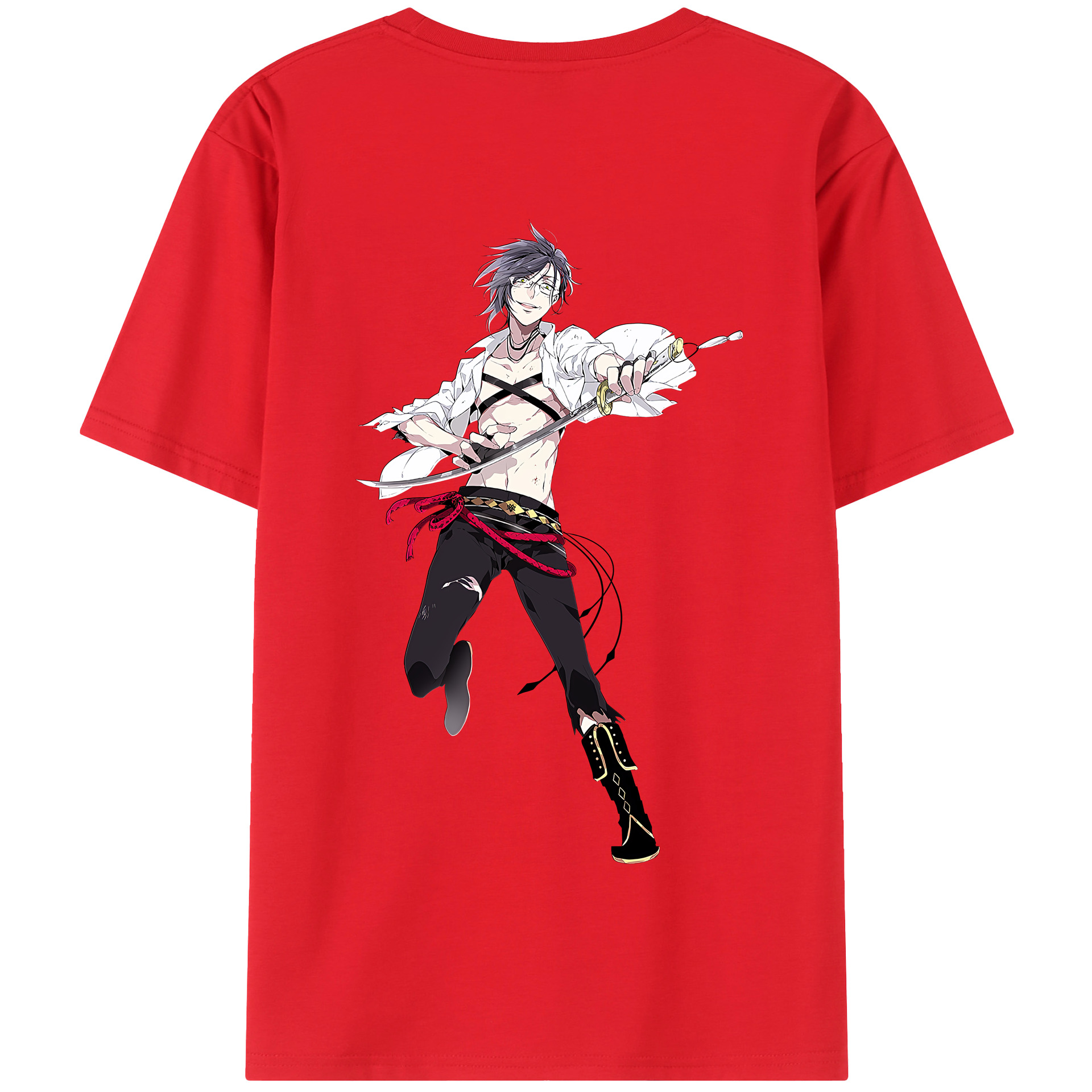 （画像用） 刀剣乱舞 Touken Ranbu 綿100％半袖Tシャツ（背面プリント）