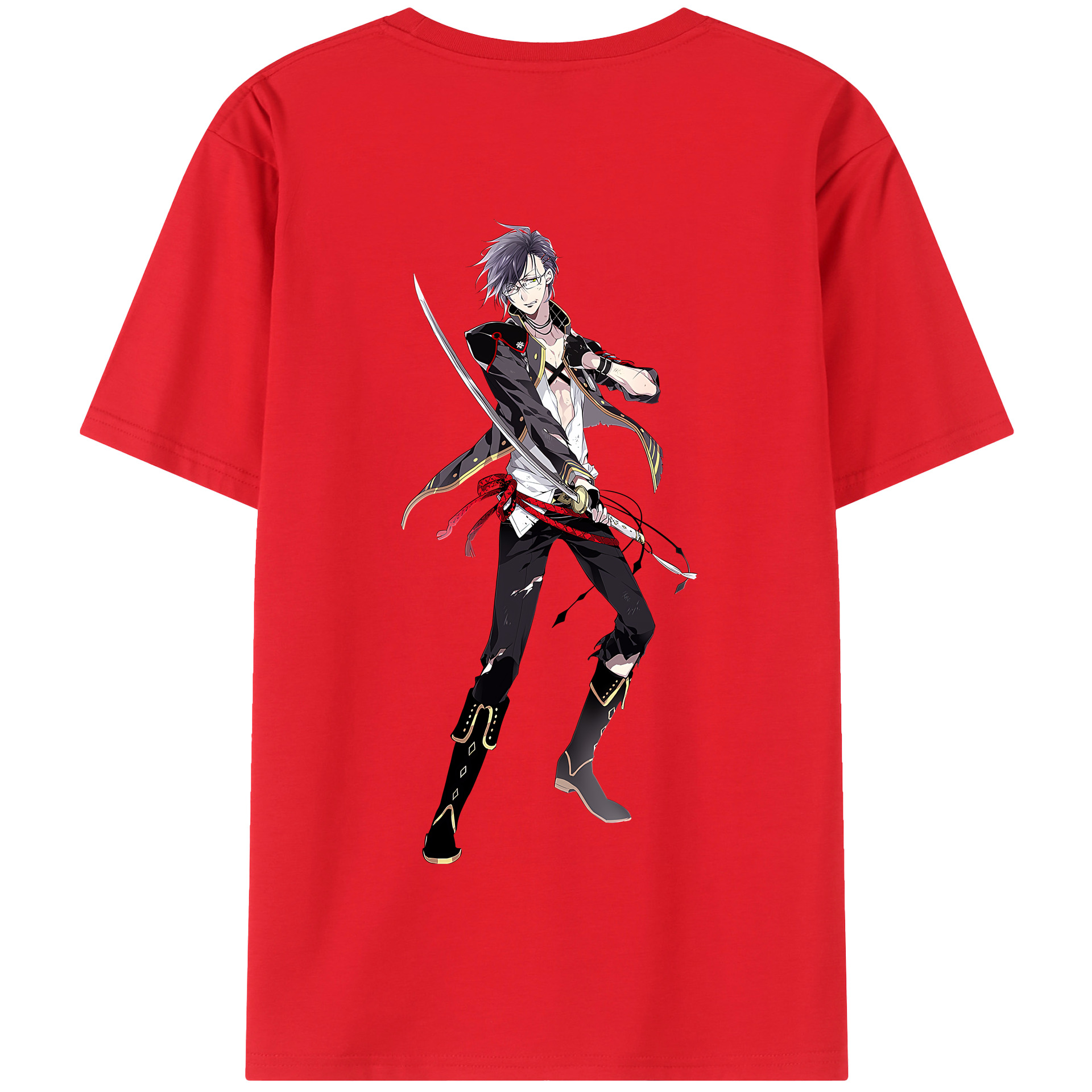 （画像用） 刀剣乱舞 Touken Ranbu 綿100％半袖Tシャツ（背面プリント）