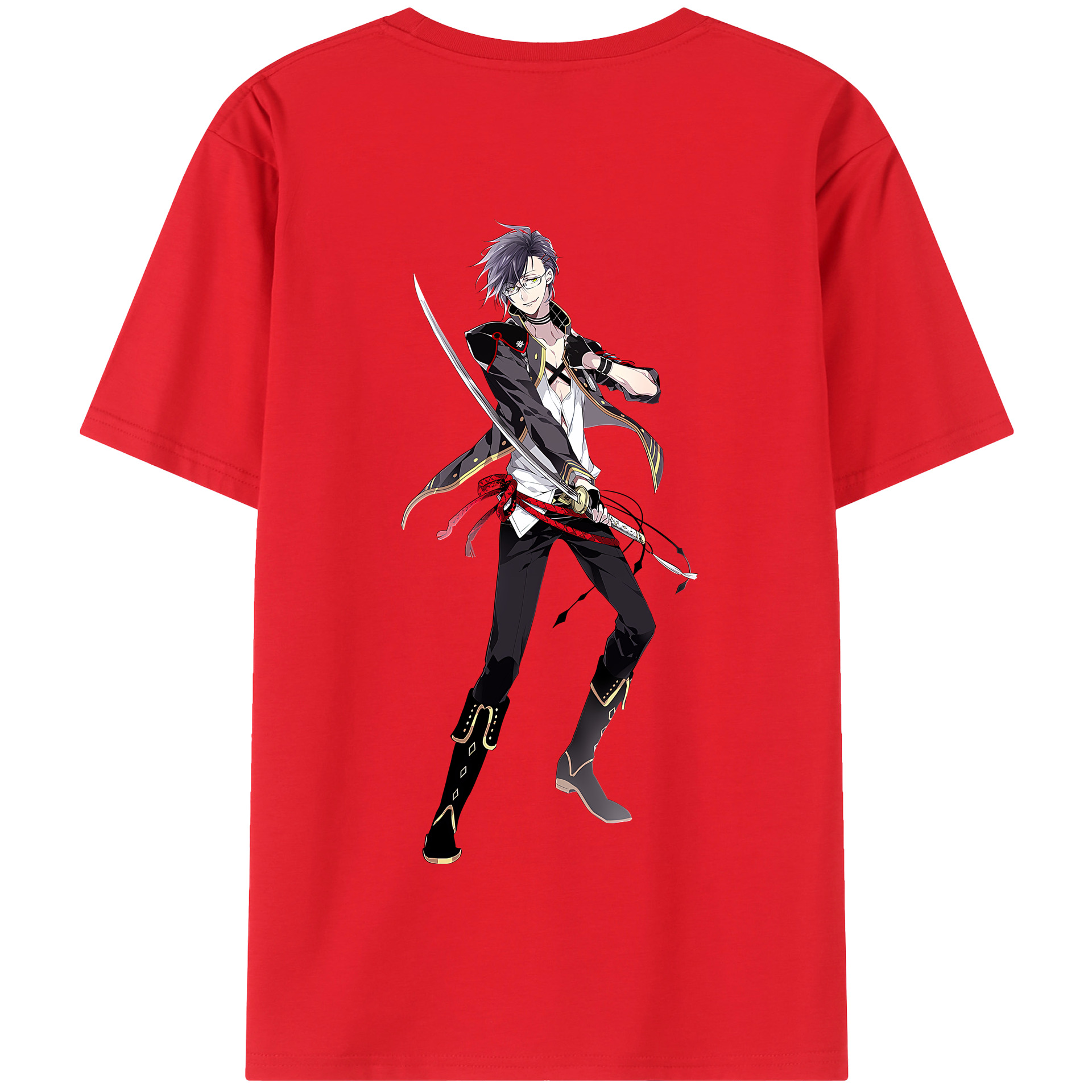 （画像用） 刀剣乱舞 Touken Ranbu 綿100％半袖Tシャツ（背面プリント）