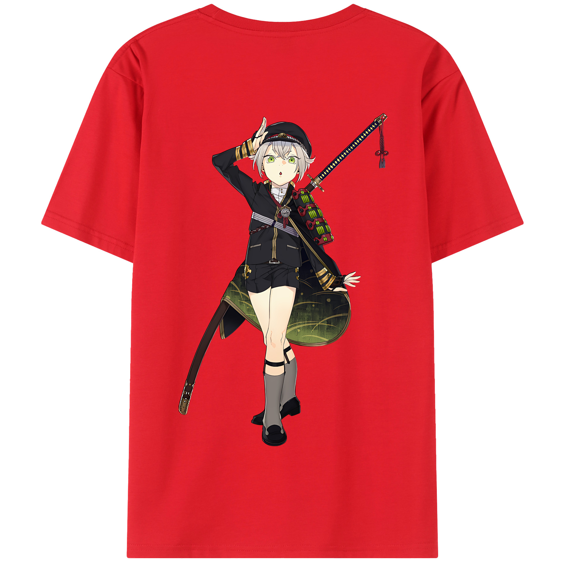 （画像用） 刀剣乱舞 Touken Ranbu 綿100％半袖Tシャツ（背面プリント）