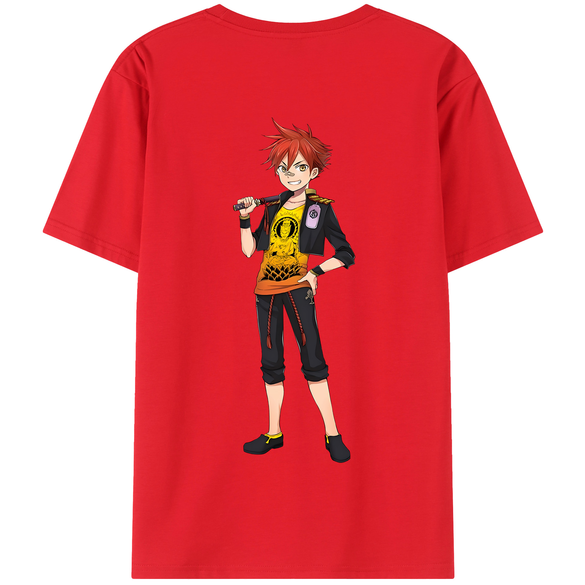 （画像用） 刀剣乱舞 Touken Ranbu 綿100％半袖Tシャツ（背面プリント）