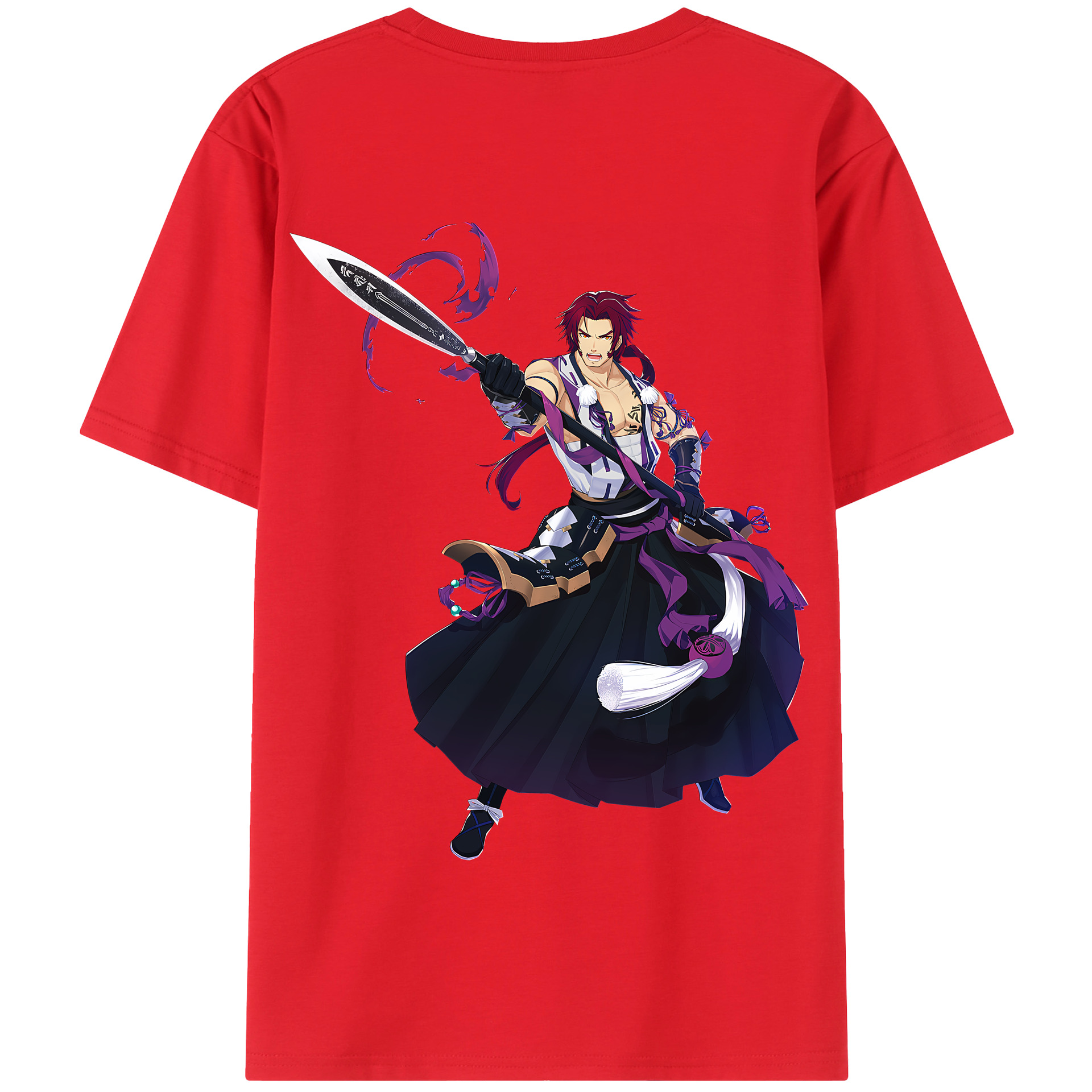 （画像用） 刀剣乱舞 Touken Ranbu 綿100％半袖Tシャツ（背面プリント）