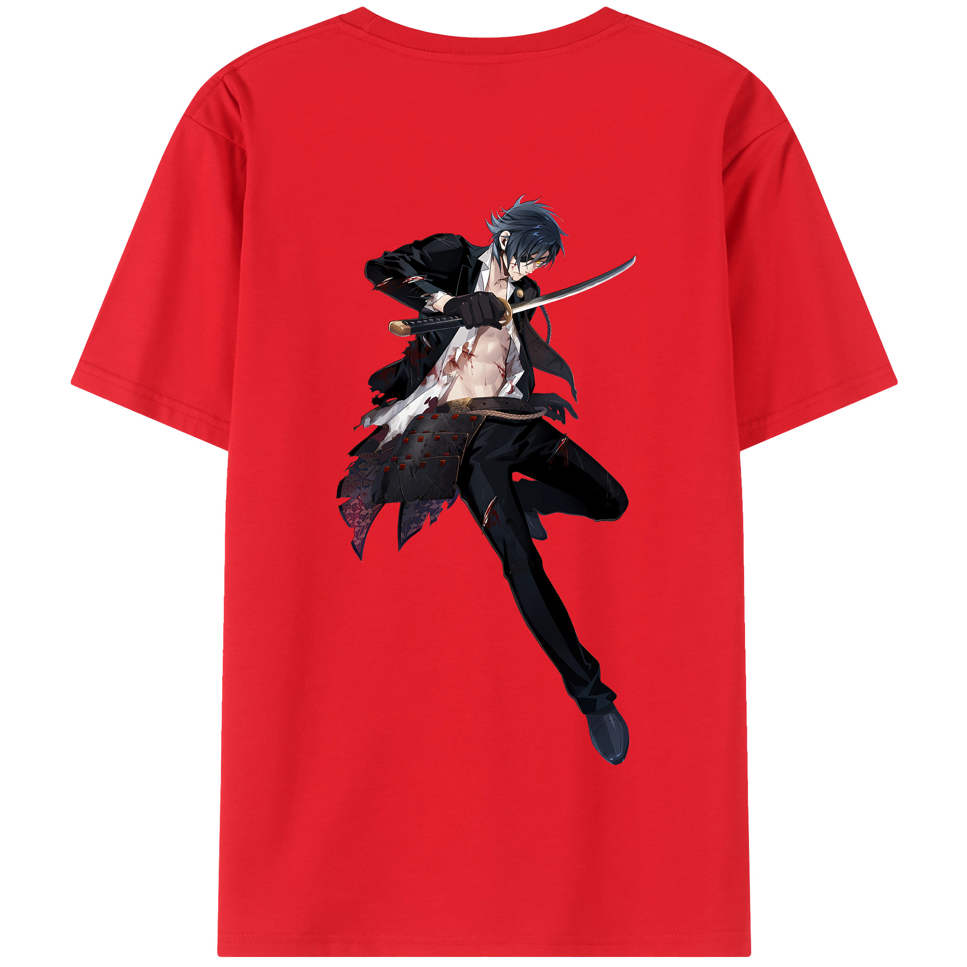 （画像用） 刀剣乱舞 Touken Ranbu 綿100％半袖Tシャツ（背面プリント）