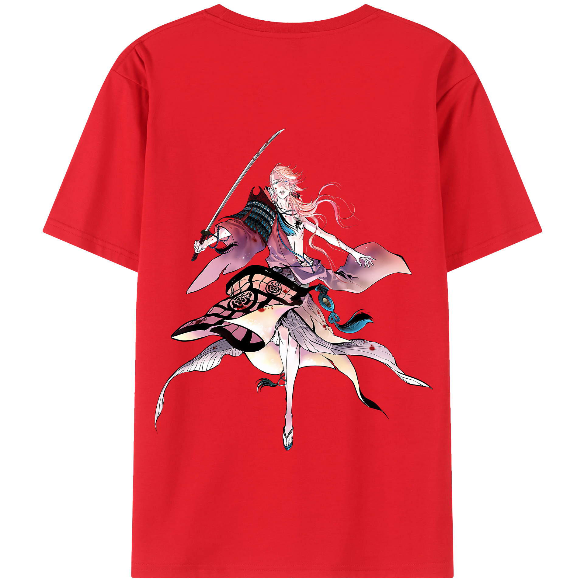 （画像用） 刀剣乱舞 Touken Ranbu 綿100％半袖Tシャツ（背面プリント）