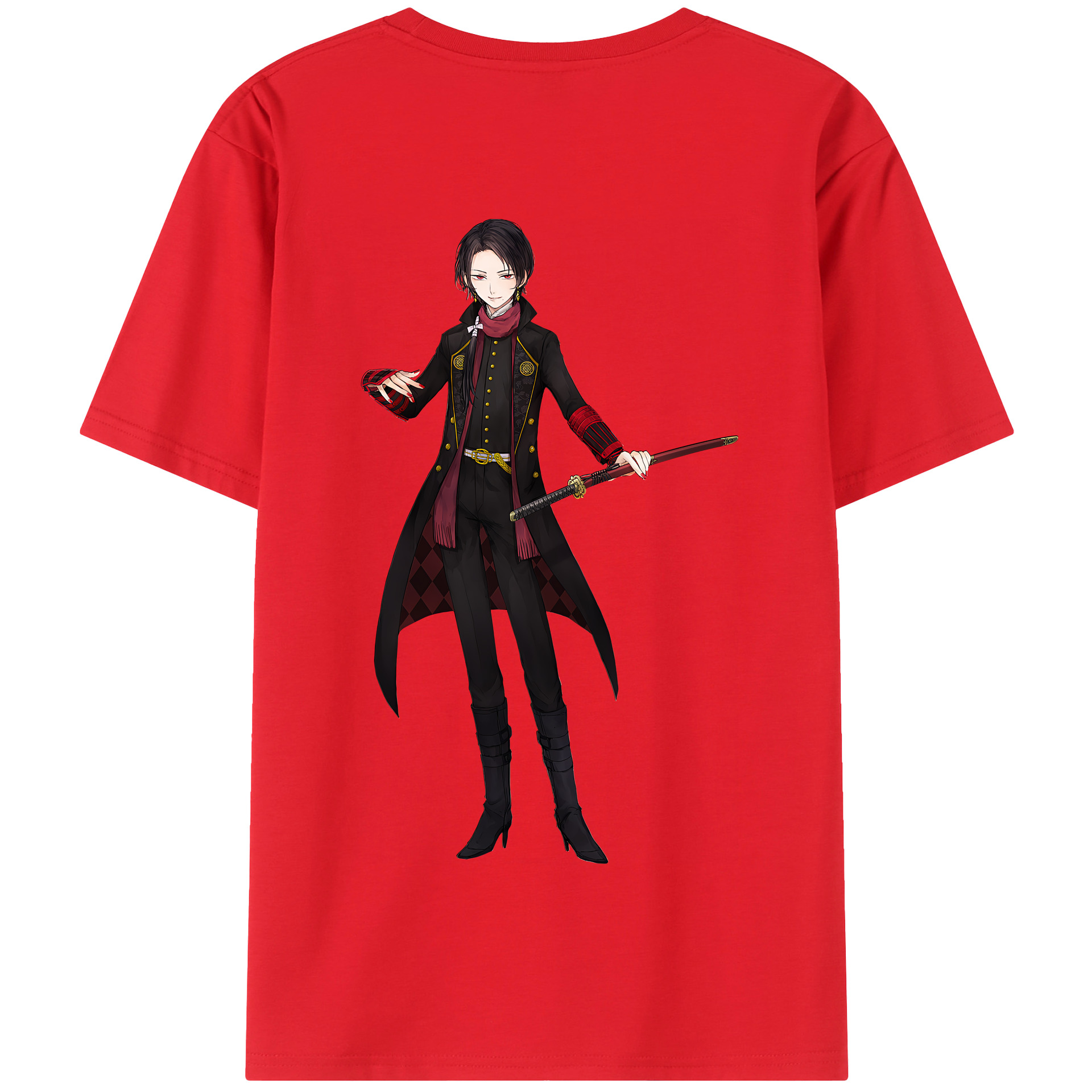 （画像用） 刀剣乱舞 Touken Ranbu 綿100％半袖Tシャツ（背面プリント）