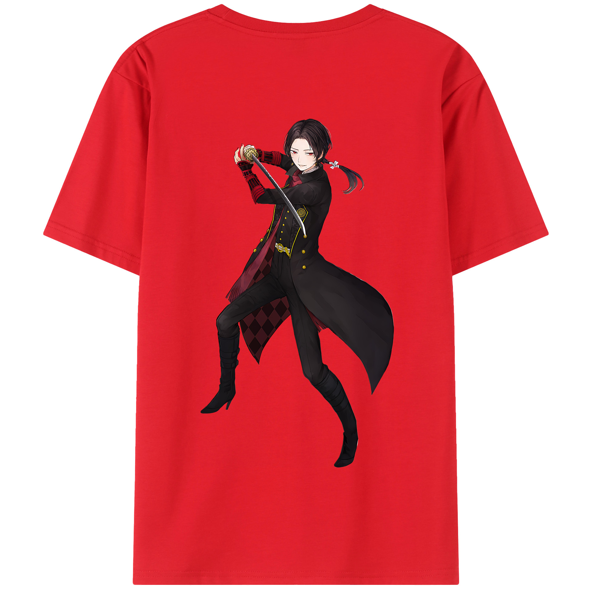 （画像用） 刀剣乱舞 Touken Ranbu 綿100％半袖Tシャツ（背面プリント）