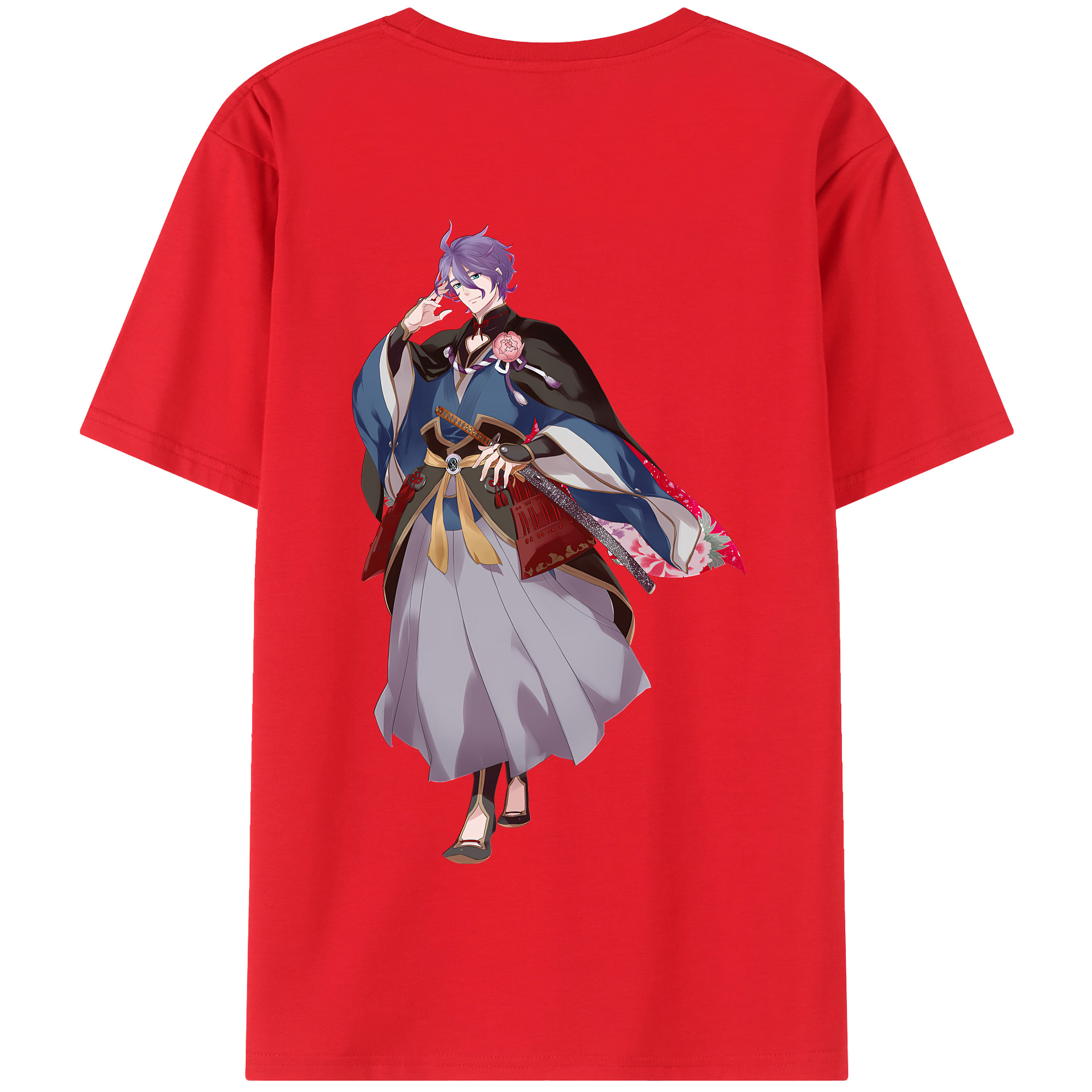 （画像用） 刀剣乱舞 Touken Ranbu 綿100％半袖Tシャツ（背面プリント）