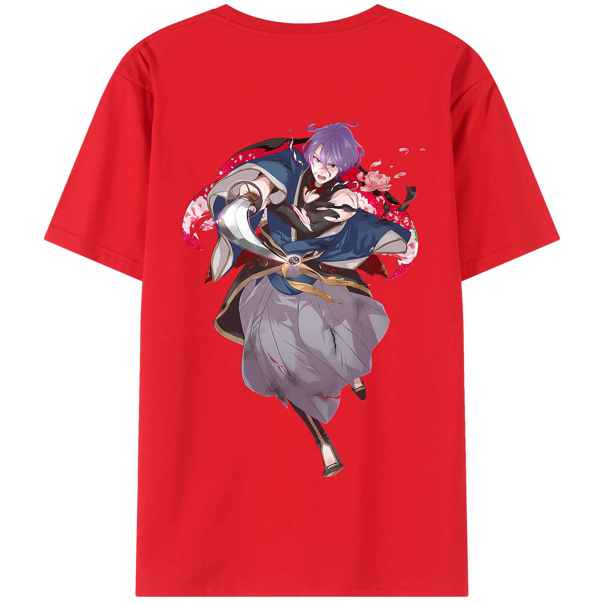 （画像用） 刀剣乱舞 Touken Ranbu 綿100％半袖Tシャツ（背面プリント）