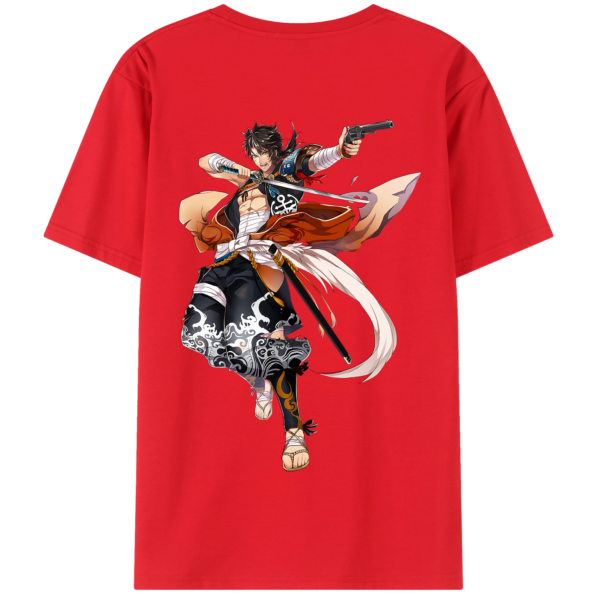 （画像用） 刀剣乱舞 Touken Ranbu 綿100％半袖Tシャツ（背面プリント）