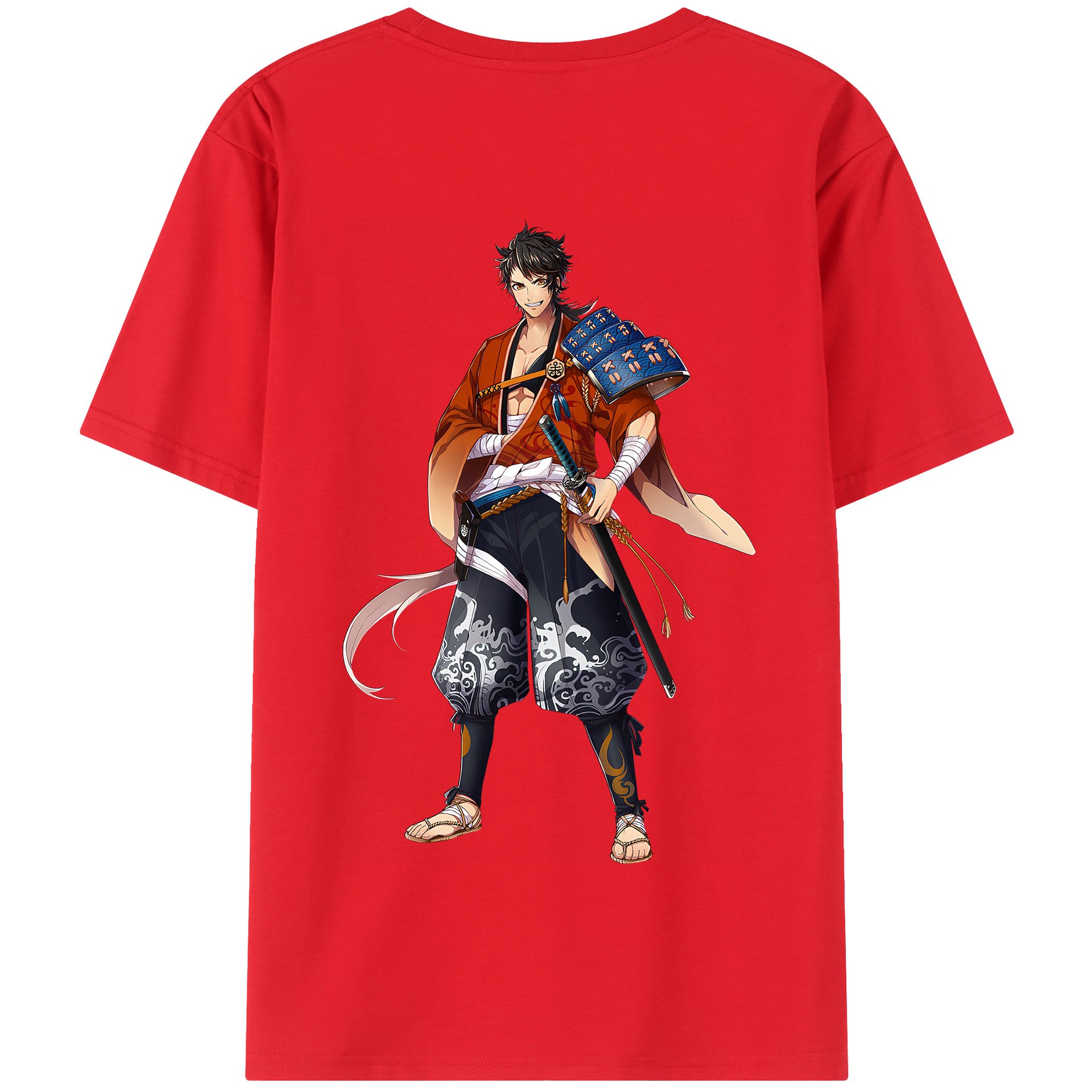 （画像用） 刀剣乱舞 Touken Ranbu 綿100％半袖Tシャツ（背面プリント）