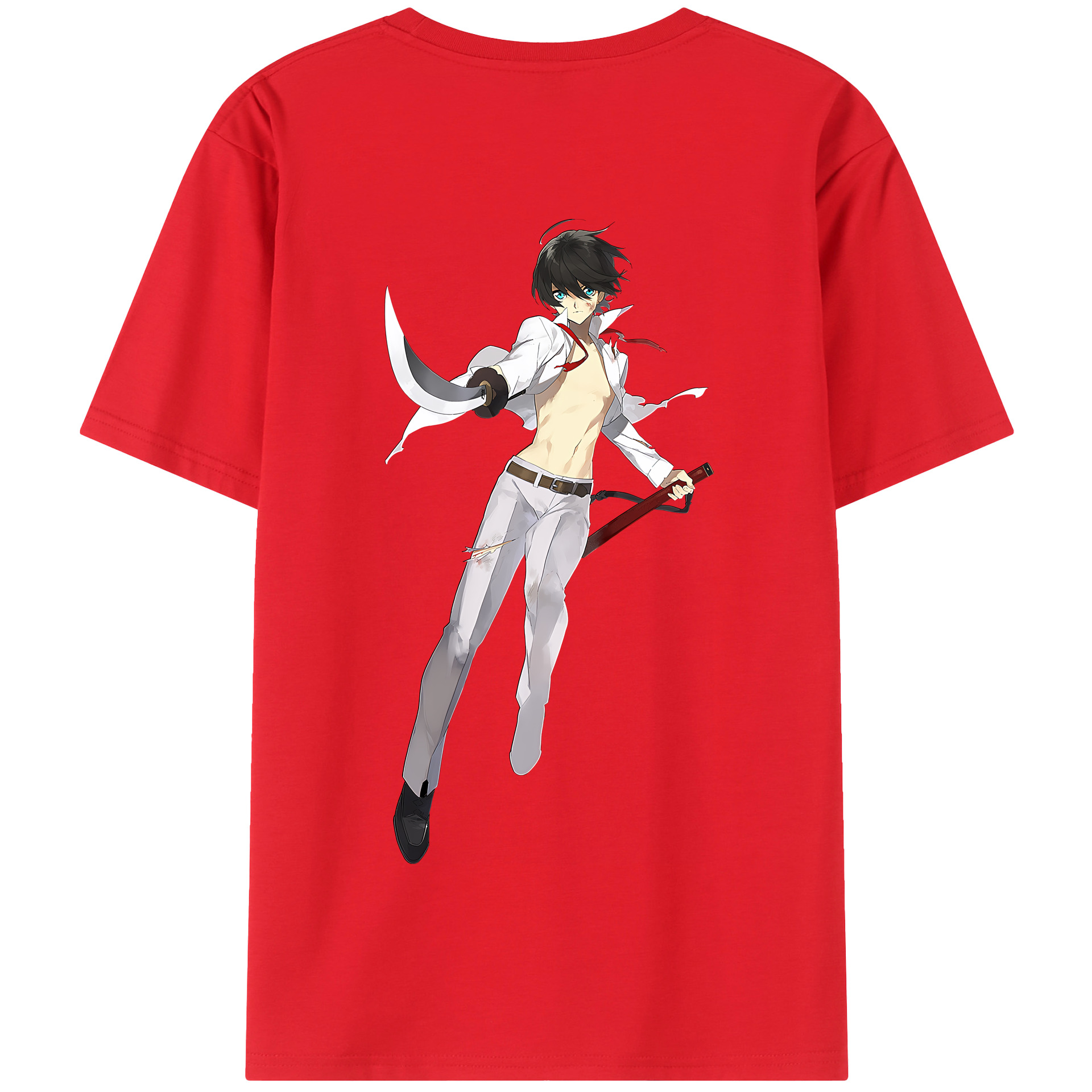 （画像用） 刀剣乱舞 Touken Ranbu 綿100％半袖Tシャツ（背面プリント）