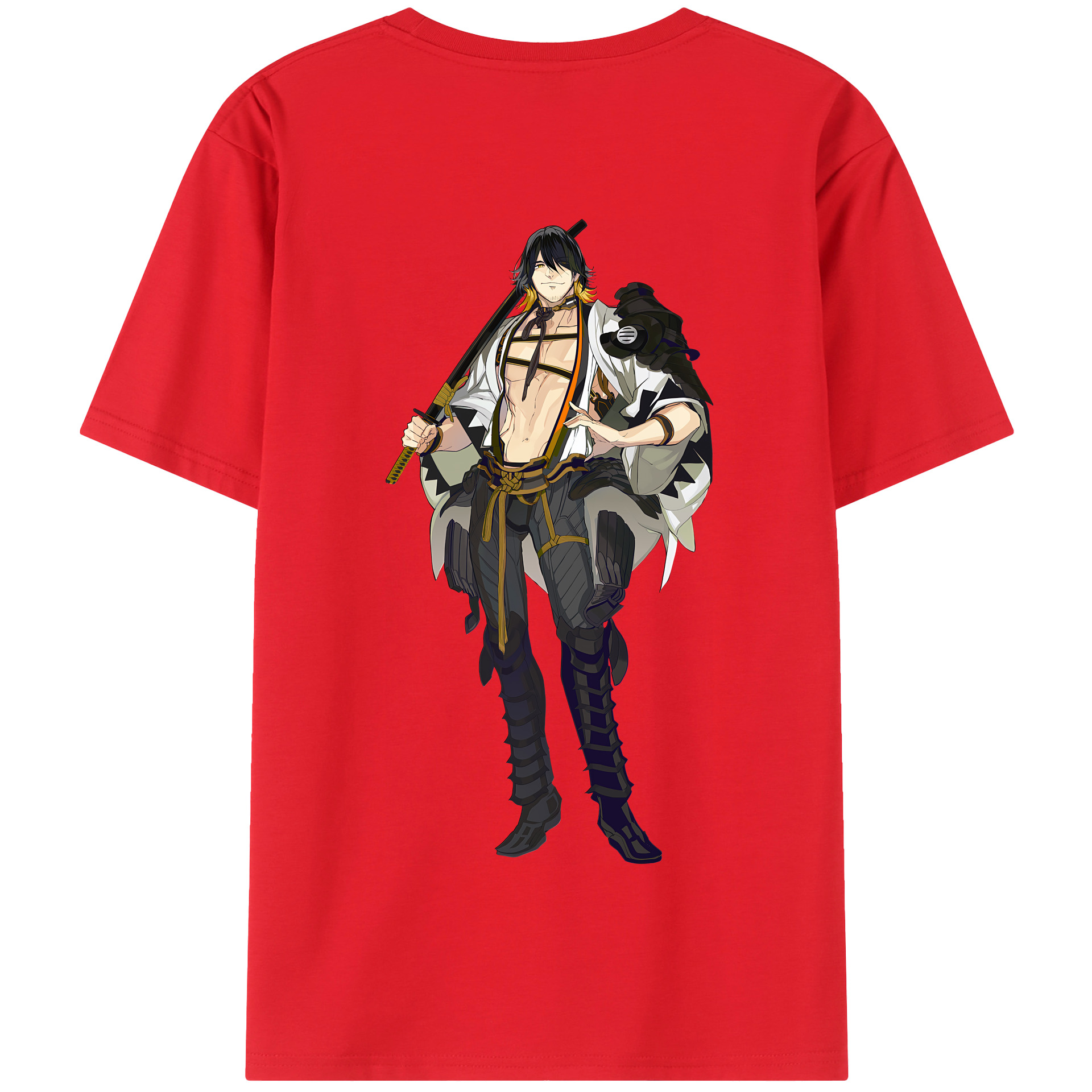 （画像用） 刀剣乱舞 Touken Ranbu 綿100％半袖Tシャツ（背面プリント）