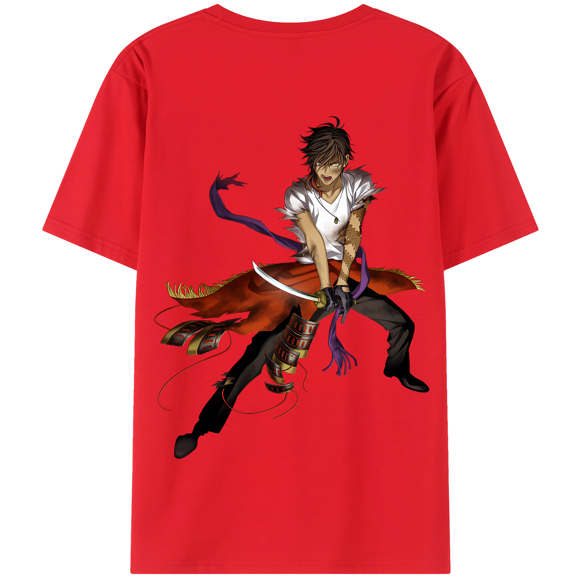 （画像用） 刀剣乱舞 Touken Ranbu 綿100％半袖Tシャツ（背面プリント）