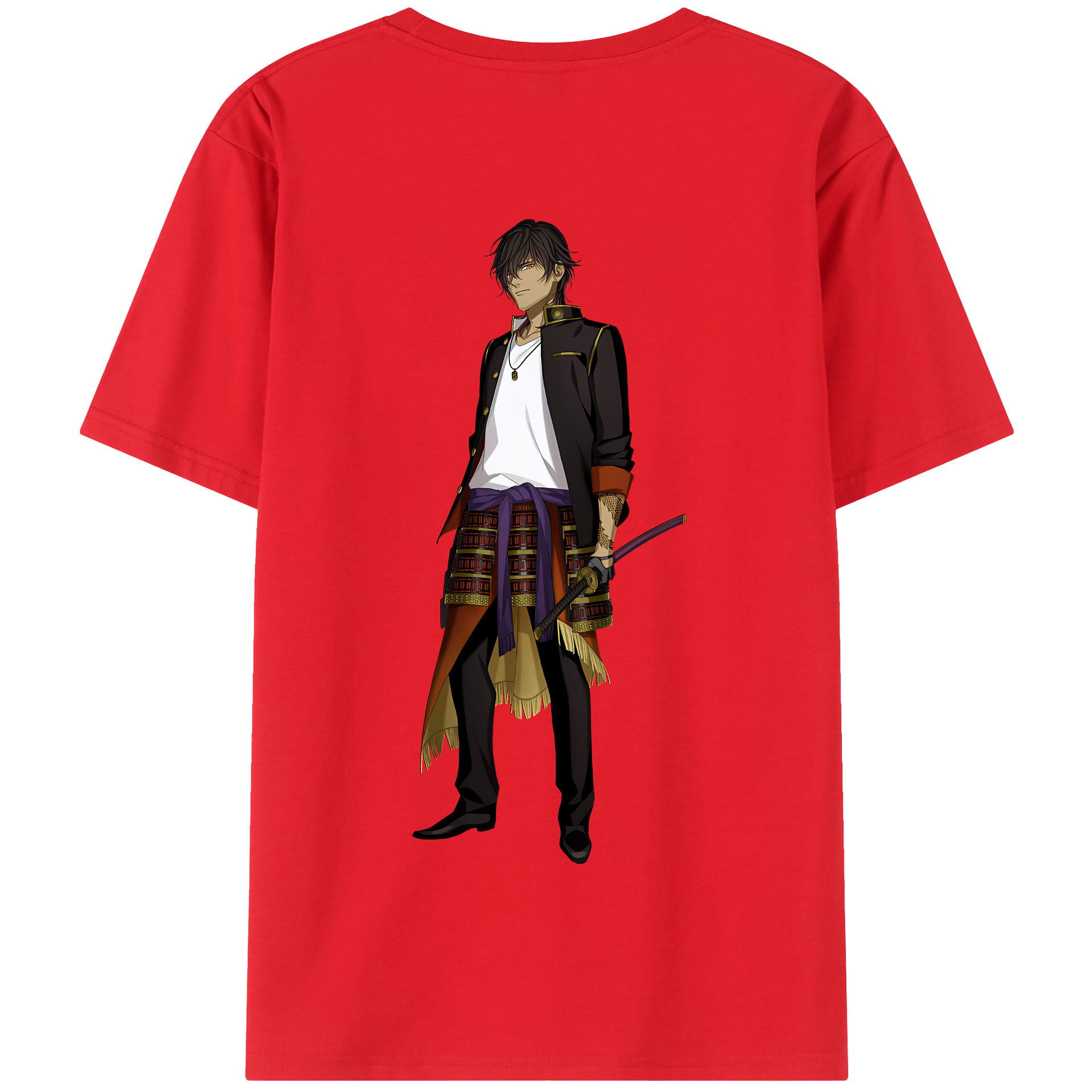 （画像用） 刀剣乱舞 Touken Ranbu 綿100％半袖Tシャツ（背面プリント）