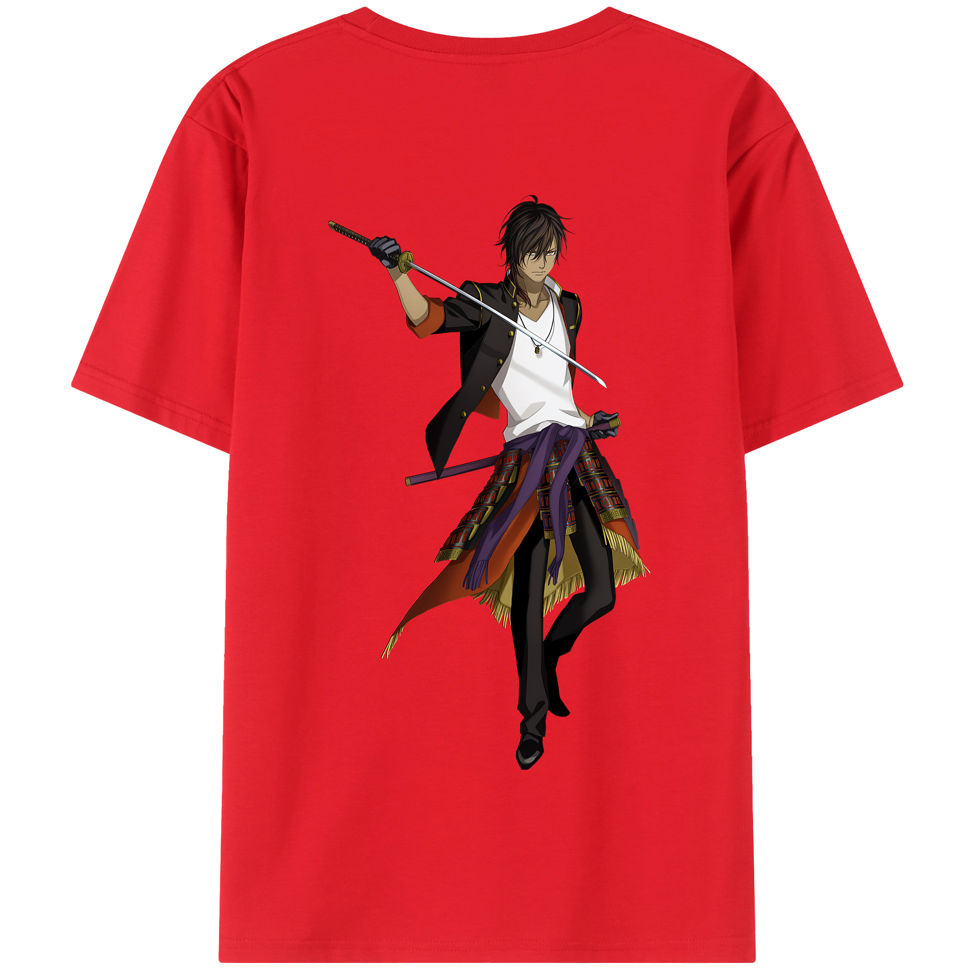 （画像用） 刀剣乱舞 Touken Ranbu 綿100％半袖Tシャツ（背面プリント）