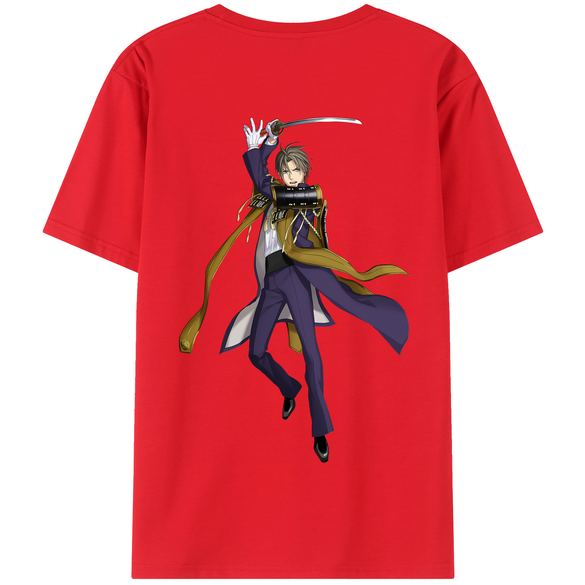 （画像用） 刀剣乱舞 Touken Ranbu 綿100％半袖Tシャツ（背面プリント）
