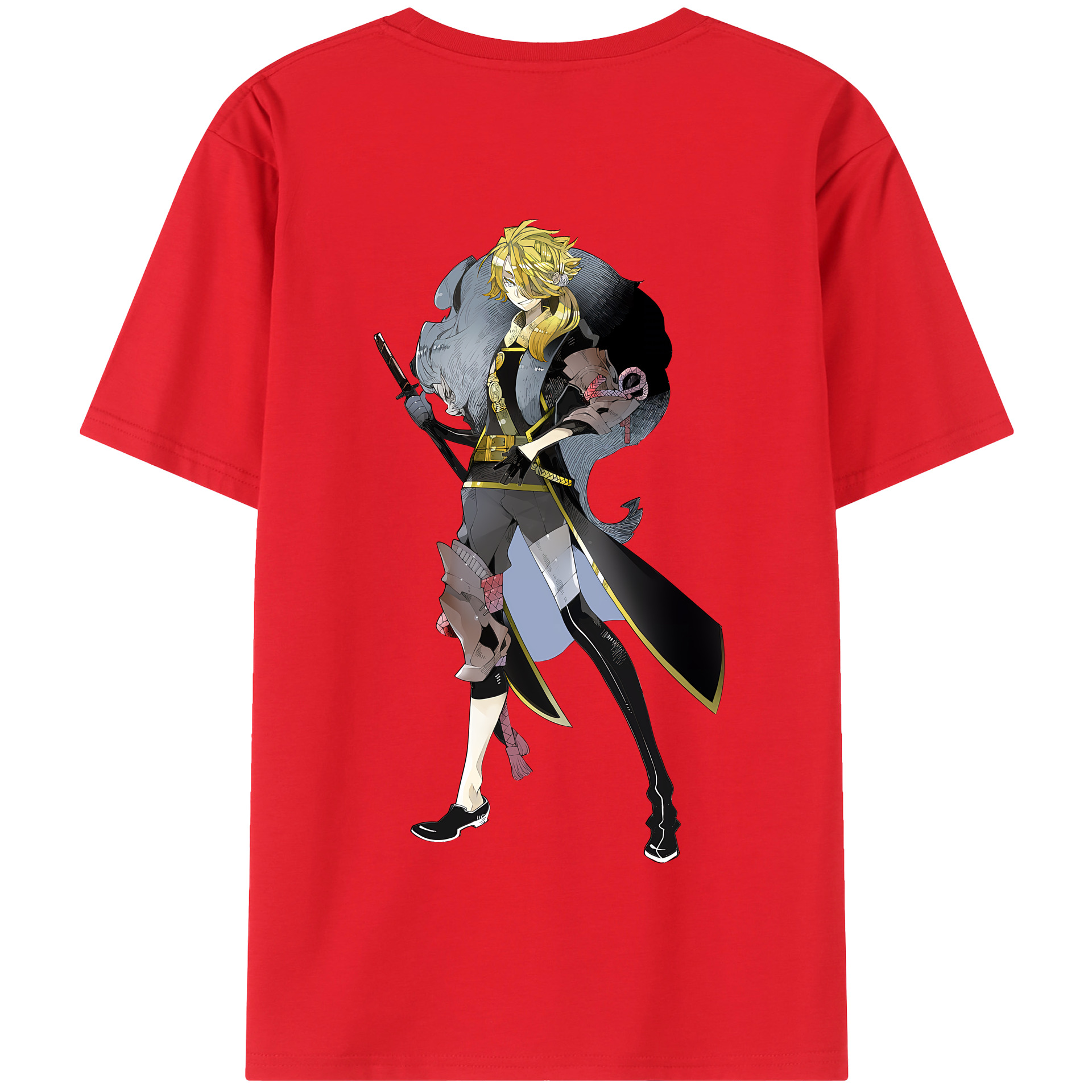 （画像用） 刀剣乱舞 Touken Ranbu 綿100％半袖Tシャツ（背面プリント）