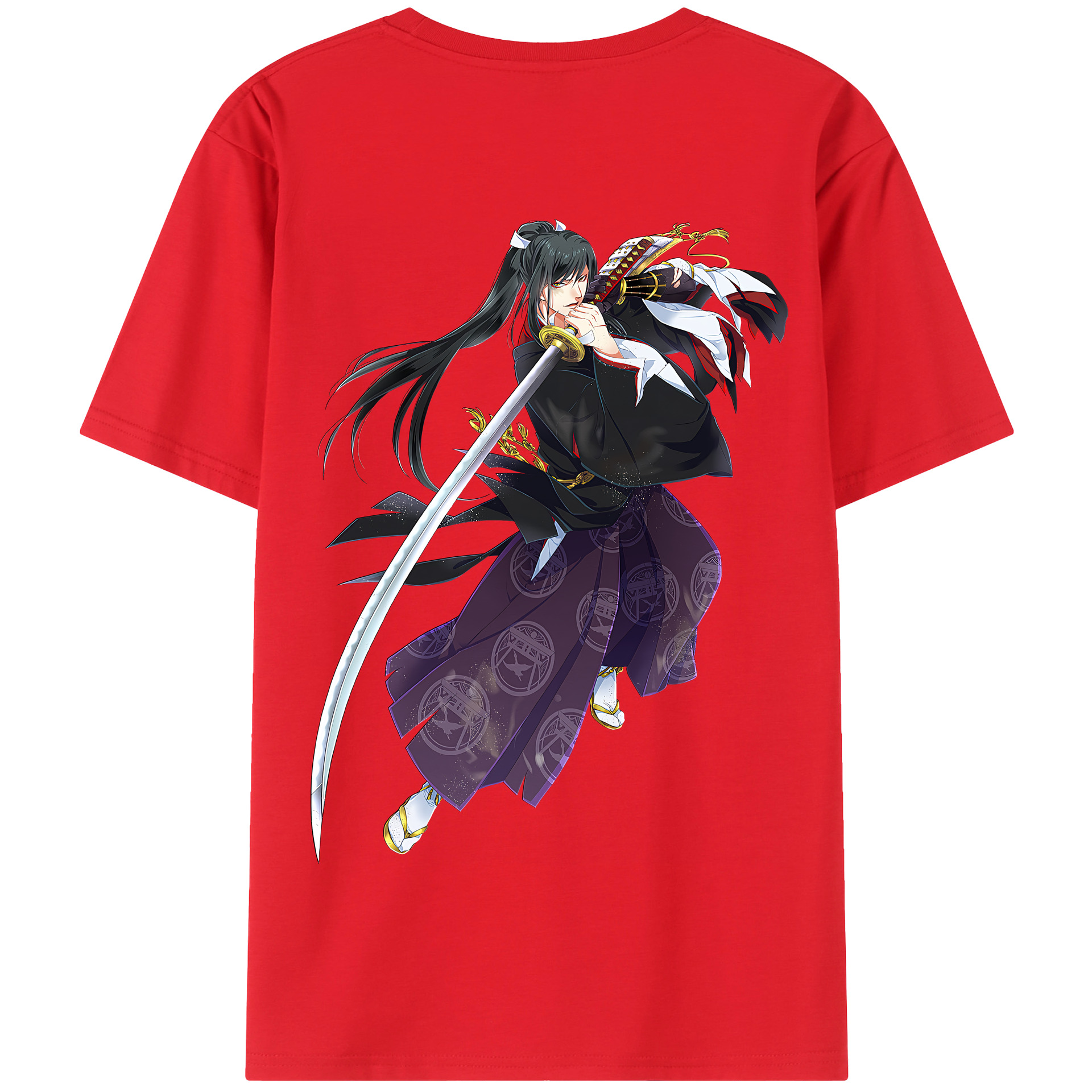 （画像用） 刀剣乱舞 Touken Ranbu 綿100％半袖Tシャツ（背面プリント）
