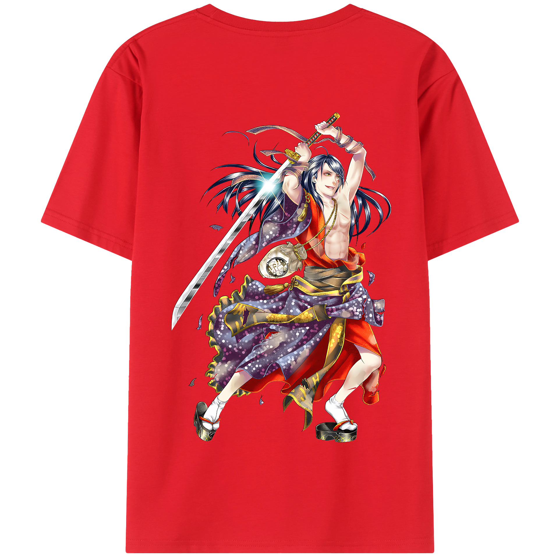 （画像用） 刀剣乱舞 Touken Ranbu 綿100％半袖Tシャツ（背面プリント）