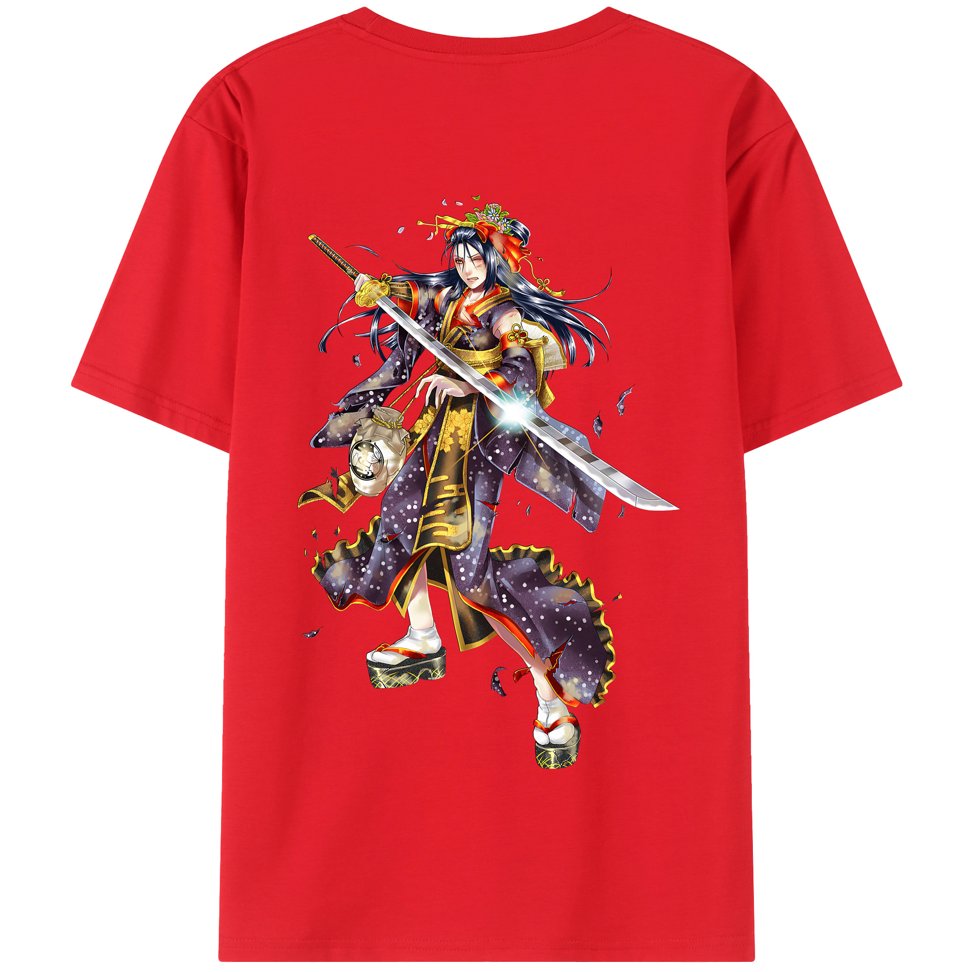 （画像用） 刀剣乱舞 Touken Ranbu 綿100％半袖Tシャツ（背面プリント）