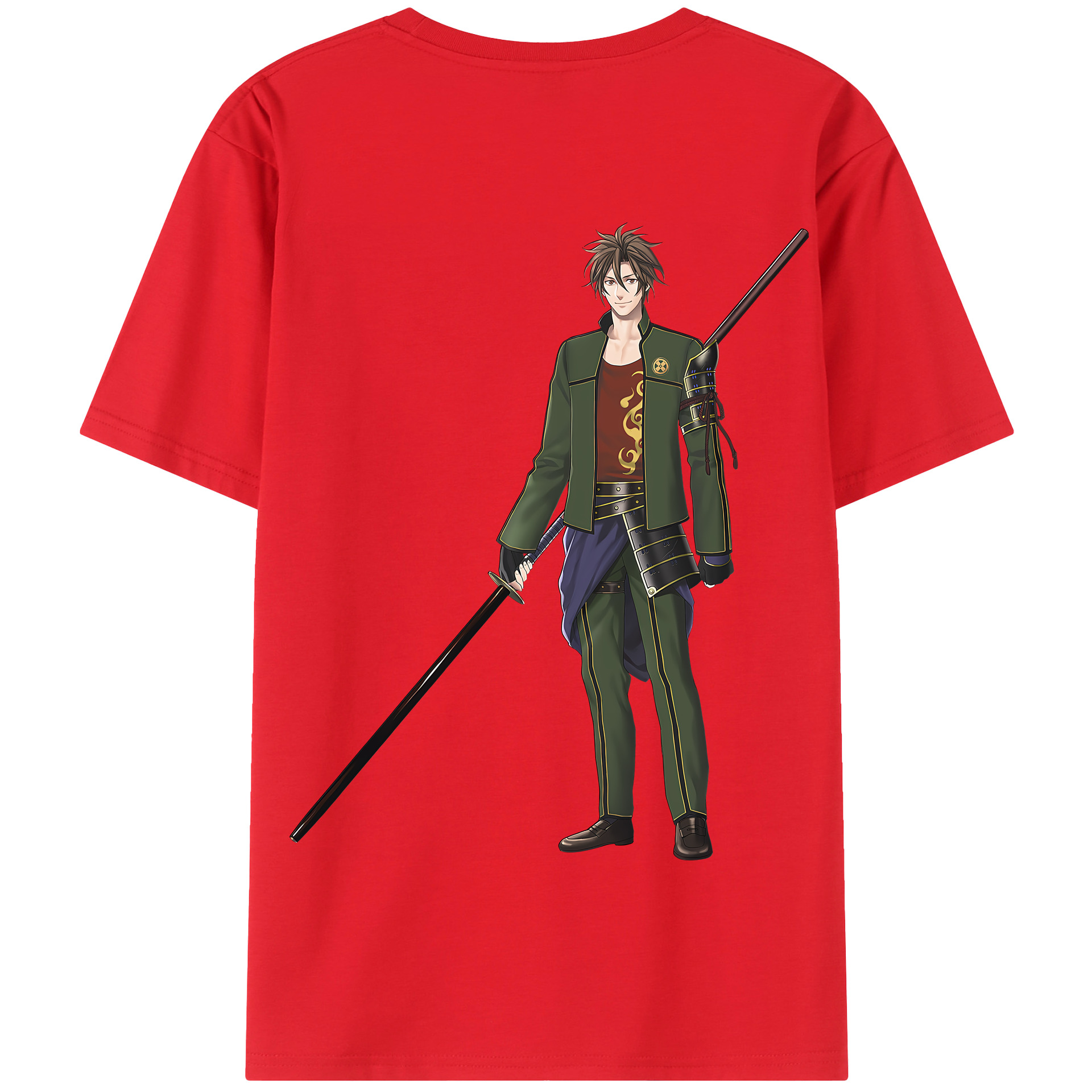 （画像用） 刀剣乱舞 Touken Ranbu 綿100％半袖Tシャツ（背面プリント）