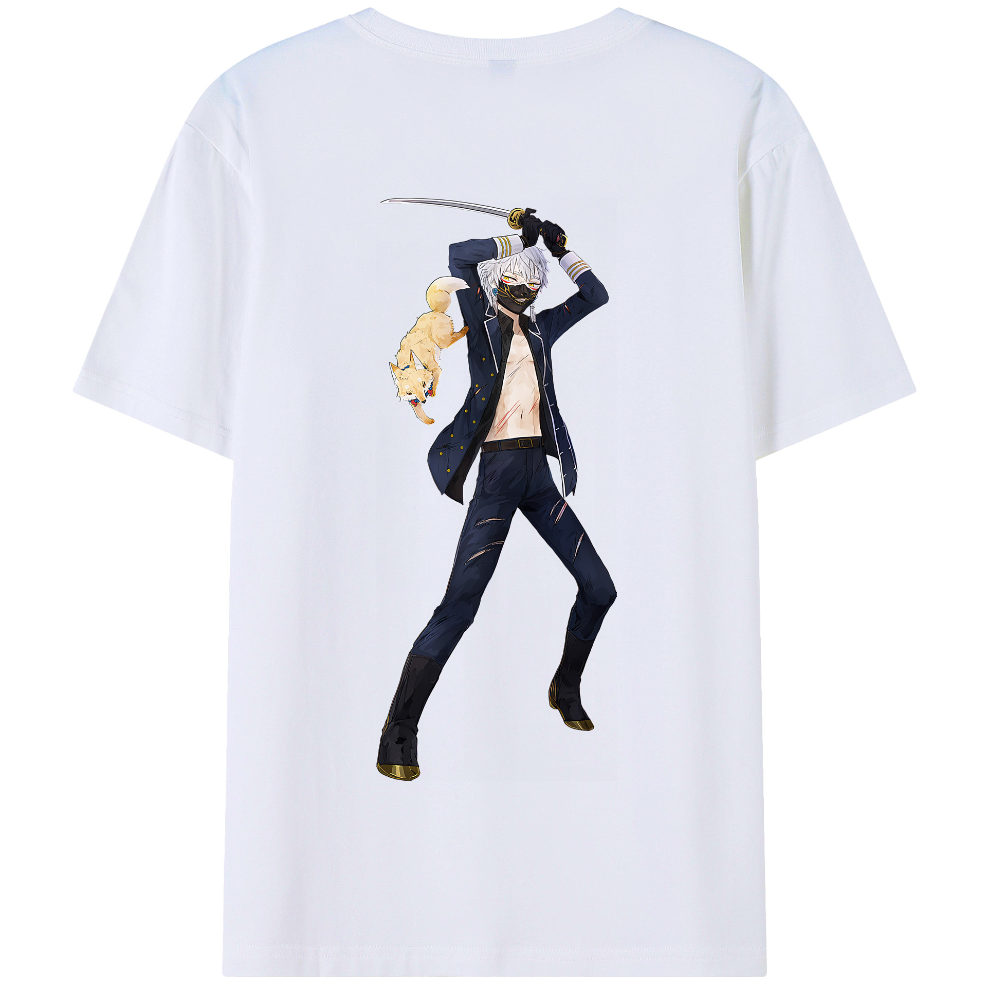 （画像用） 刀剣乱舞 Touken Ranbu 綿100％半袖Tシャツ（背面プリント）