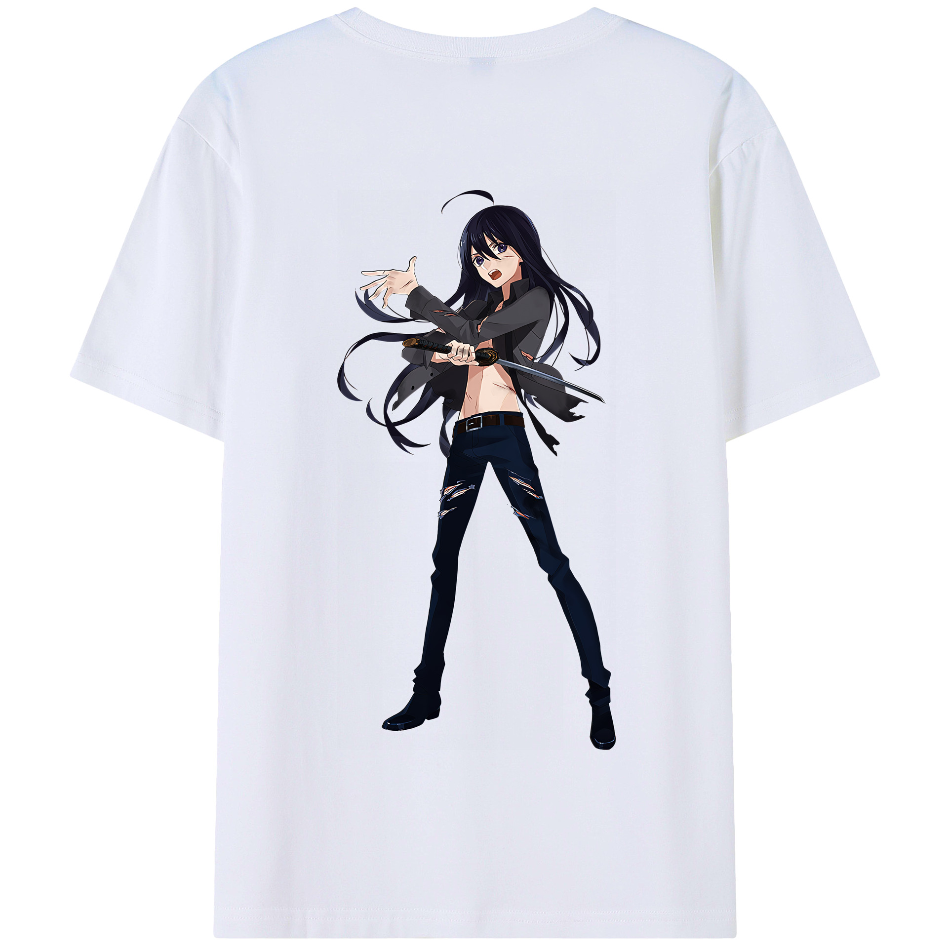 （画像用） 刀剣乱舞 Touken Ranbu 綿100％半袖Tシャツ（背面プリント）