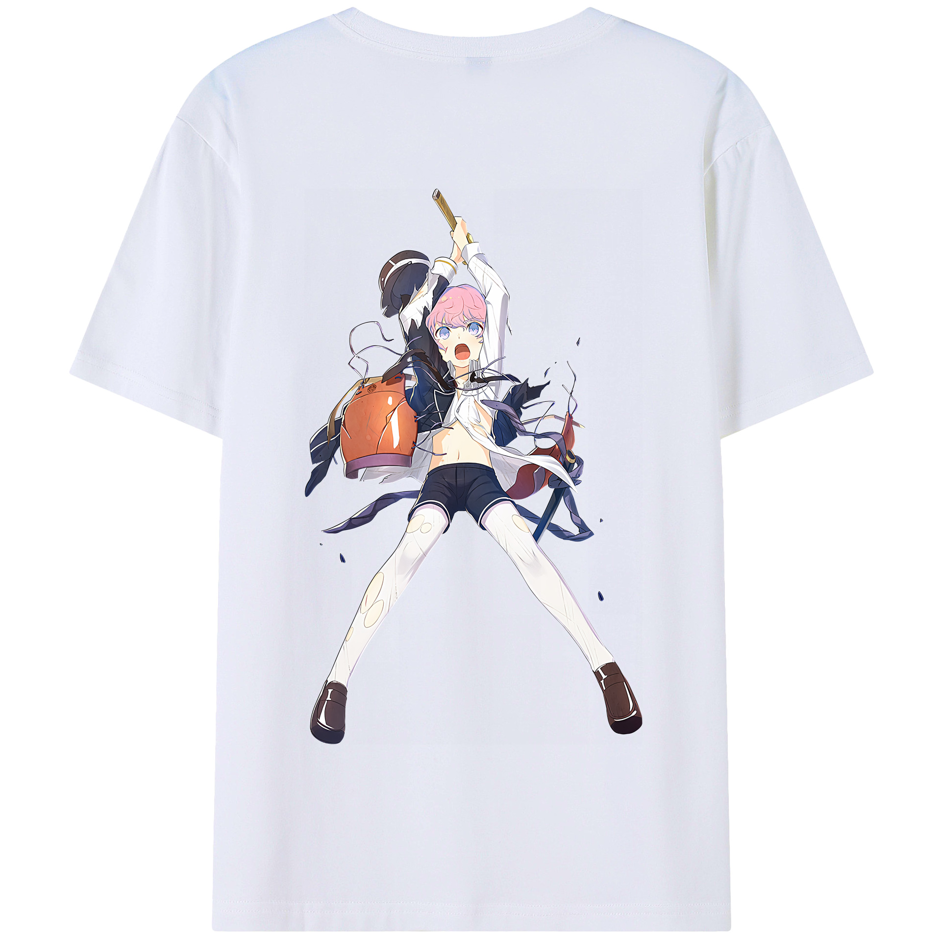 （画像用） 刀剣乱舞 Touken Ranbu 綿100％半袖Tシャツ（背面プリント）