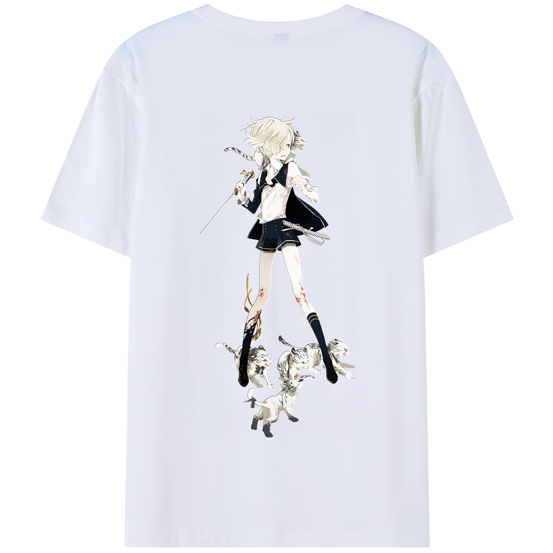 （画像用） 刀剣乱舞 Touken Ranbu 綿100％半袖Tシャツ（背面プリント）