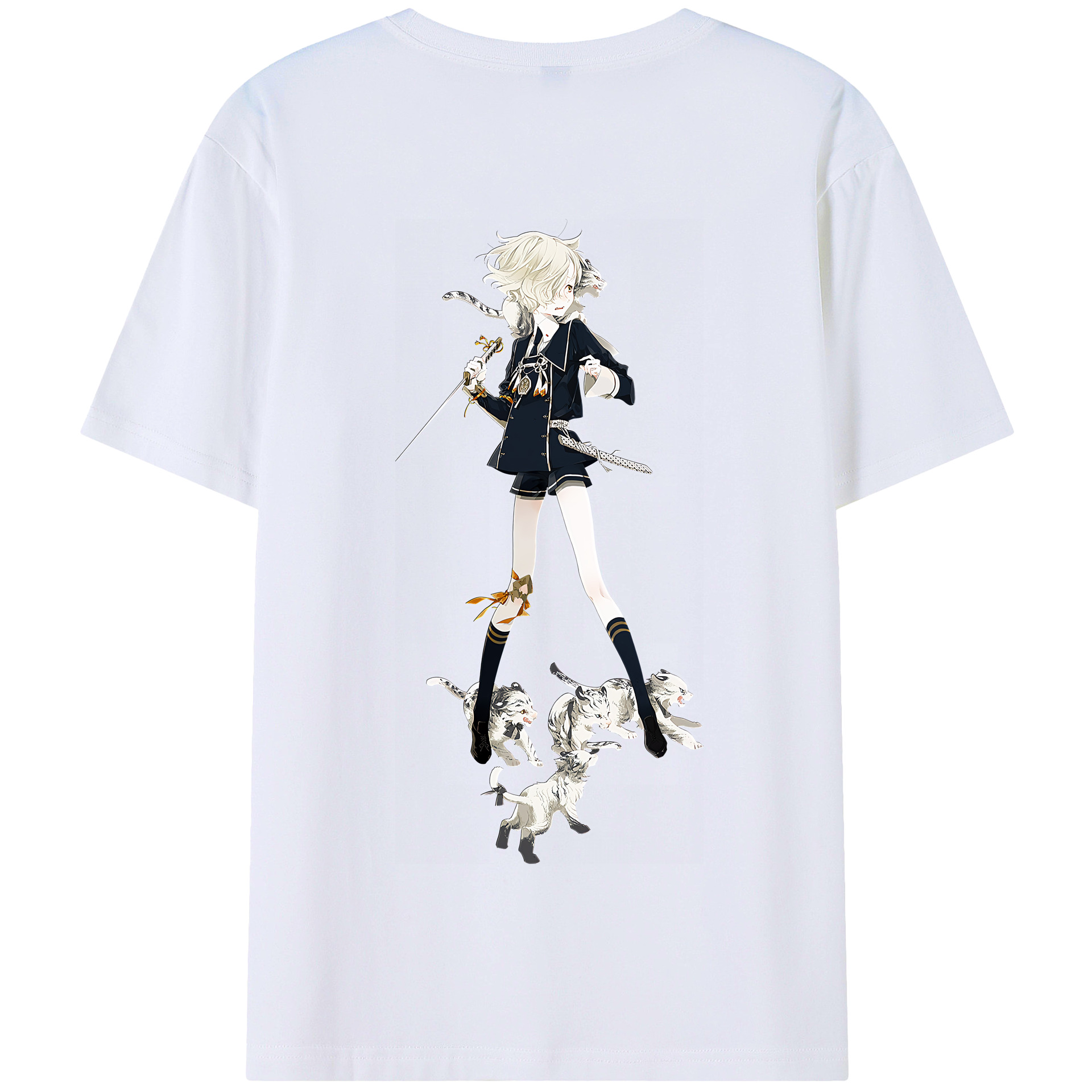 （画像用） 刀剣乱舞 Touken Ranbu 綿100％半袖Tシャツ（背面プリント）