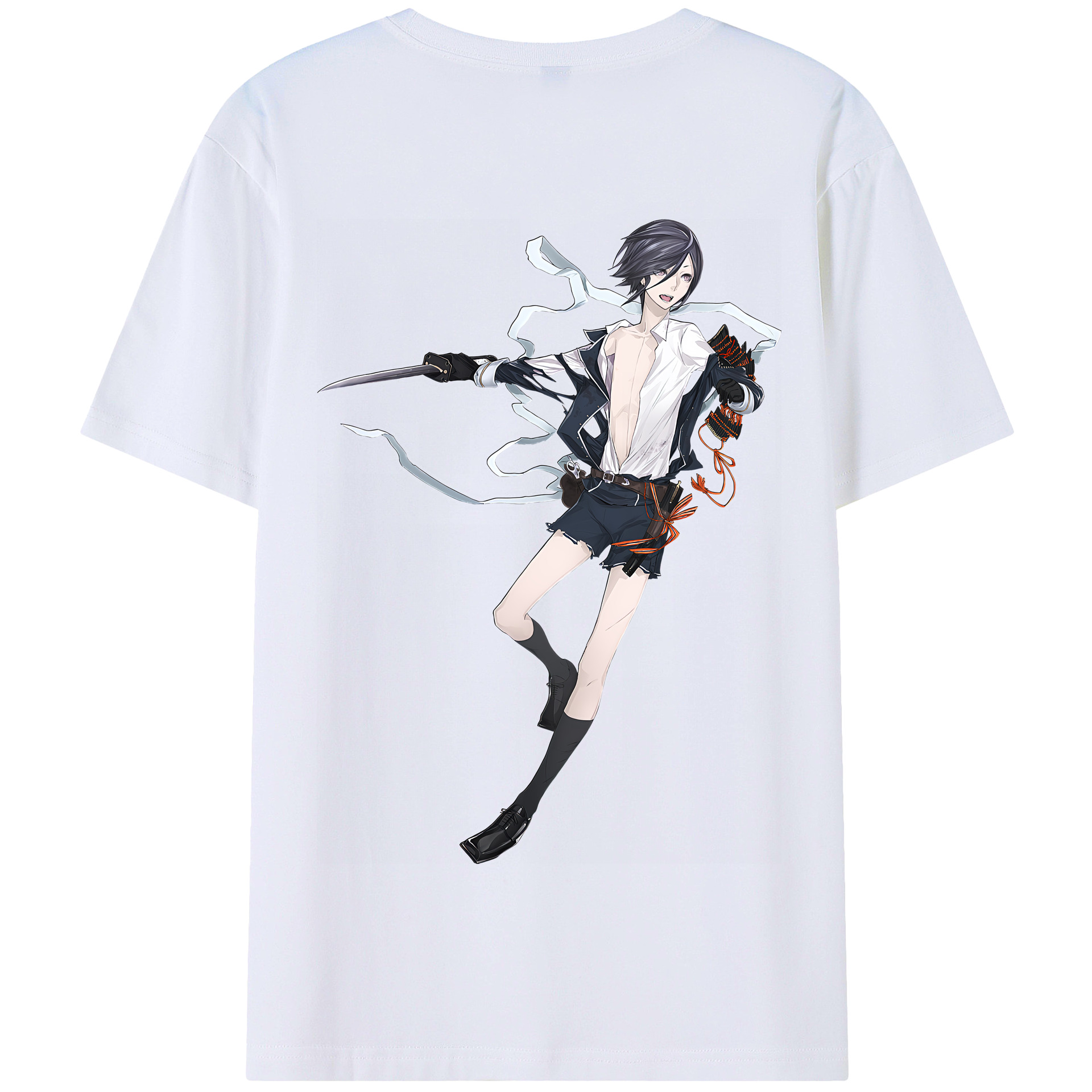 （画像用） 刀剣乱舞 Touken Ranbu 綿100％半袖Tシャツ（背面プリント）
