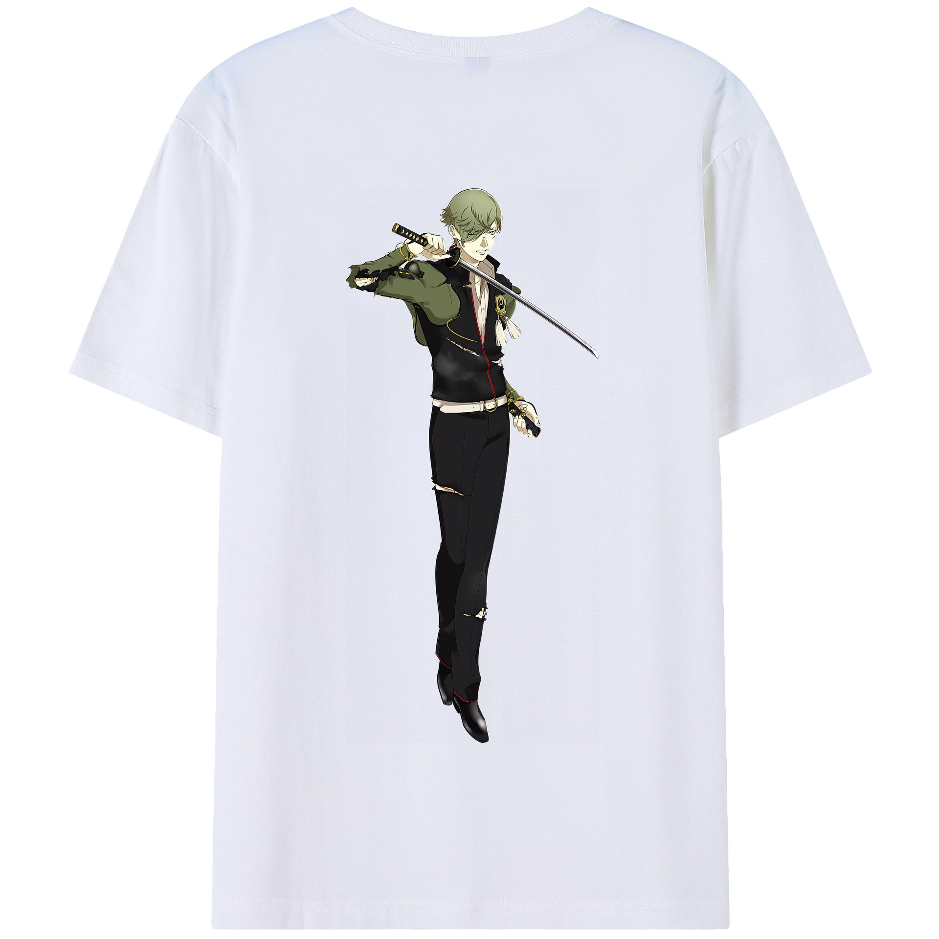 （画像用） 刀剣乱舞 Touken Ranbu 綿100％半袖Tシャツ（背面プリント）