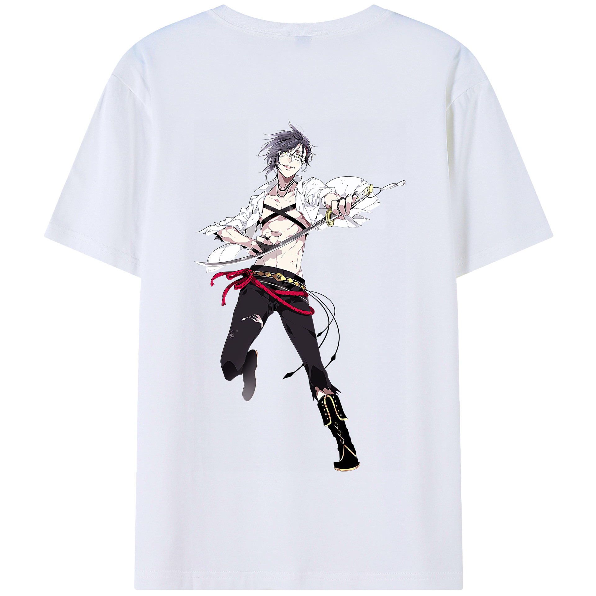 （画像用） 刀剣乱舞 Touken Ranbu 綿100％半袖Tシャツ（背面プリント）