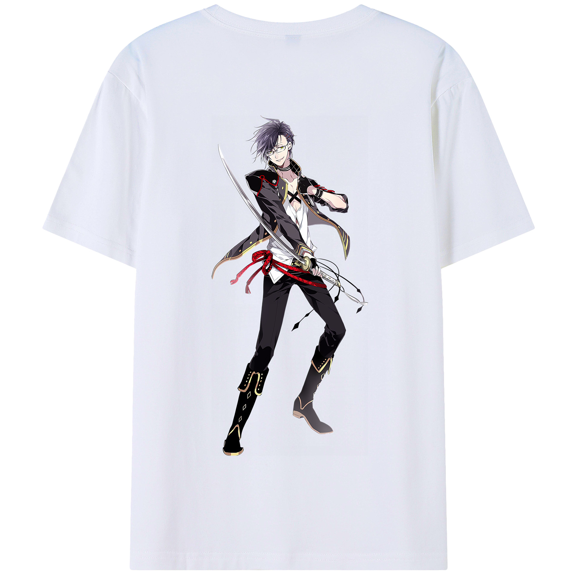 （画像用） 刀剣乱舞 Touken Ranbu 綿100％半袖Tシャツ（背面プリント）