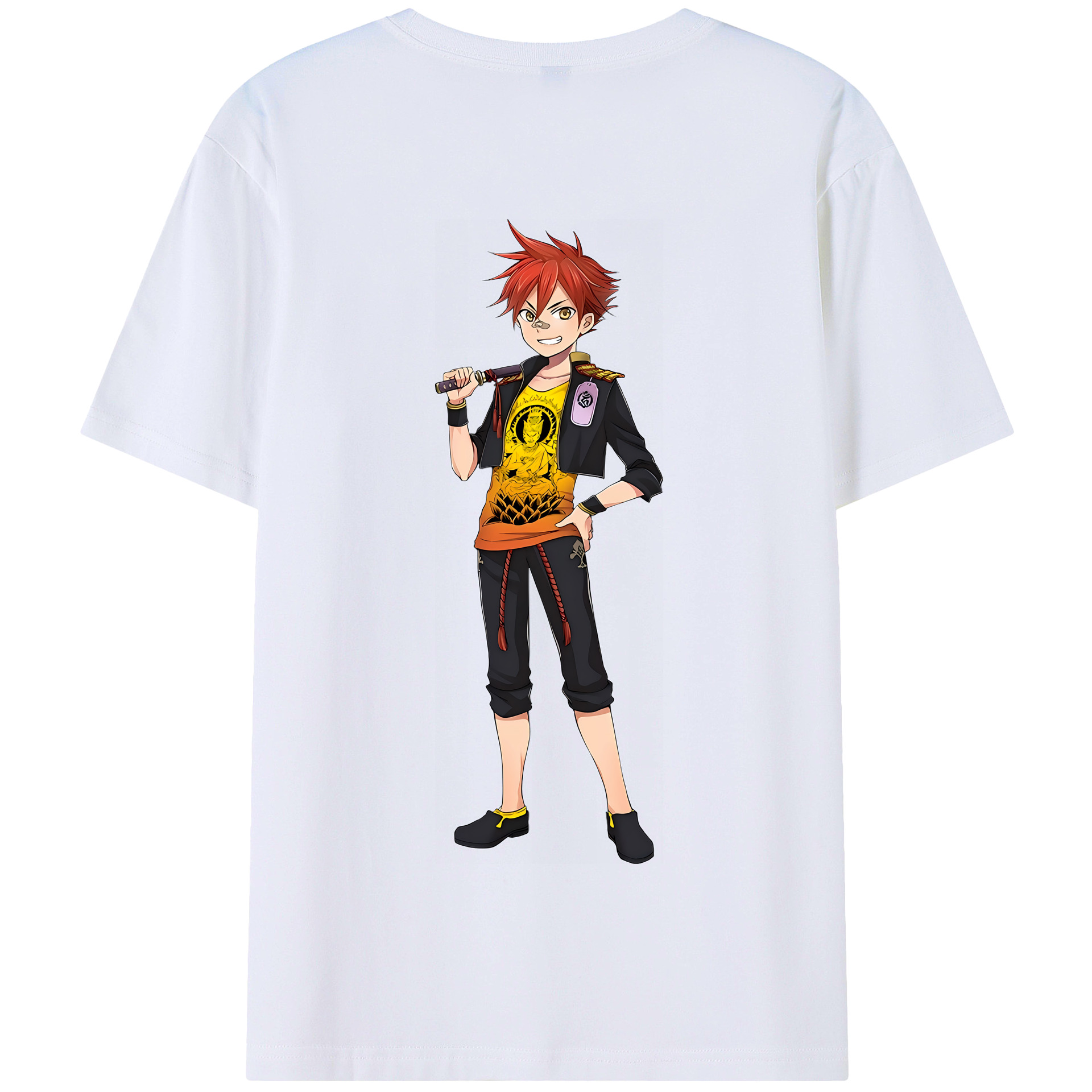（画像用） 刀剣乱舞 Touken Ranbu 綿100％半袖Tシャツ（背面プリント）