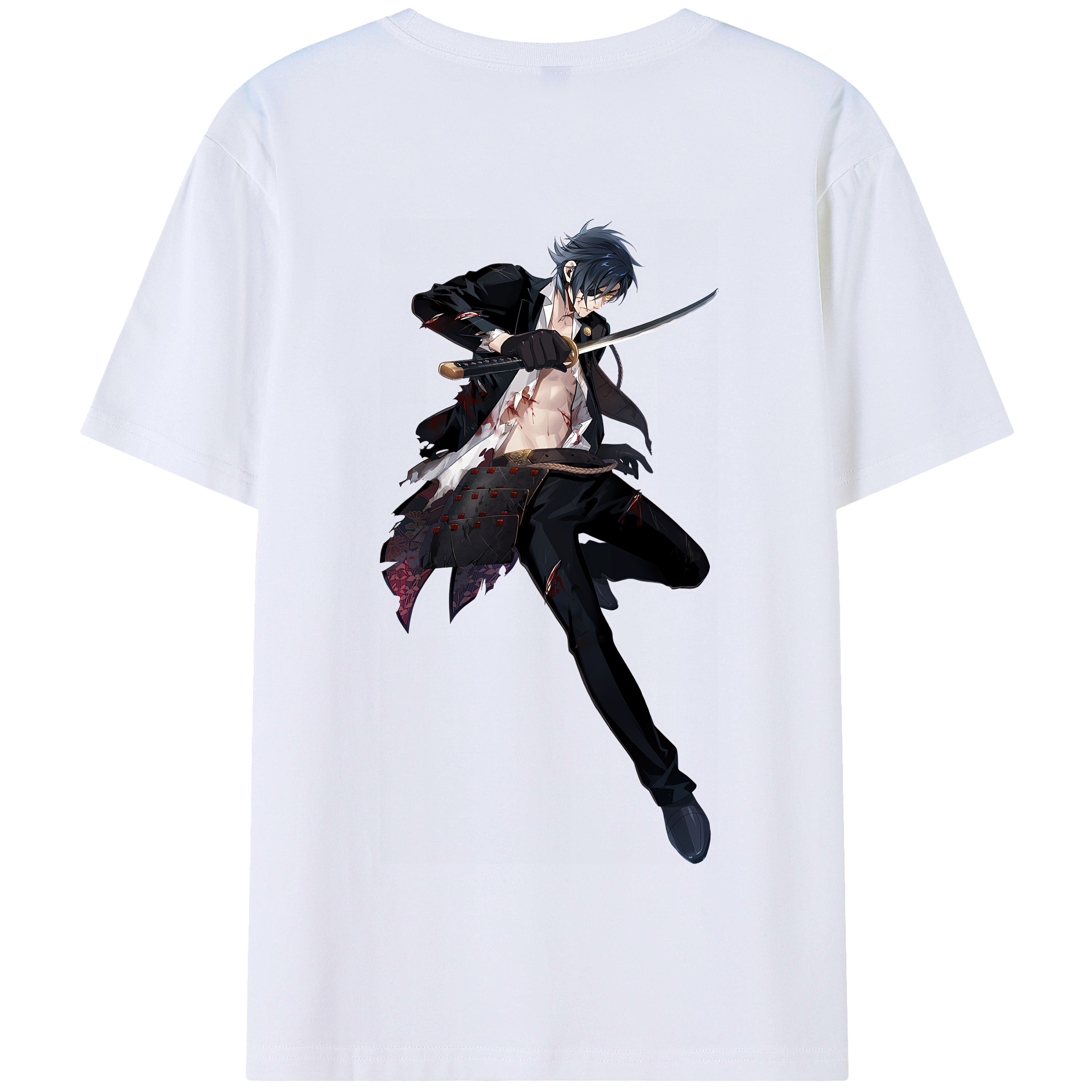 （画像用） 刀剣乱舞 Touken Ranbu 綿100％半袖Tシャツ（背面プリント）