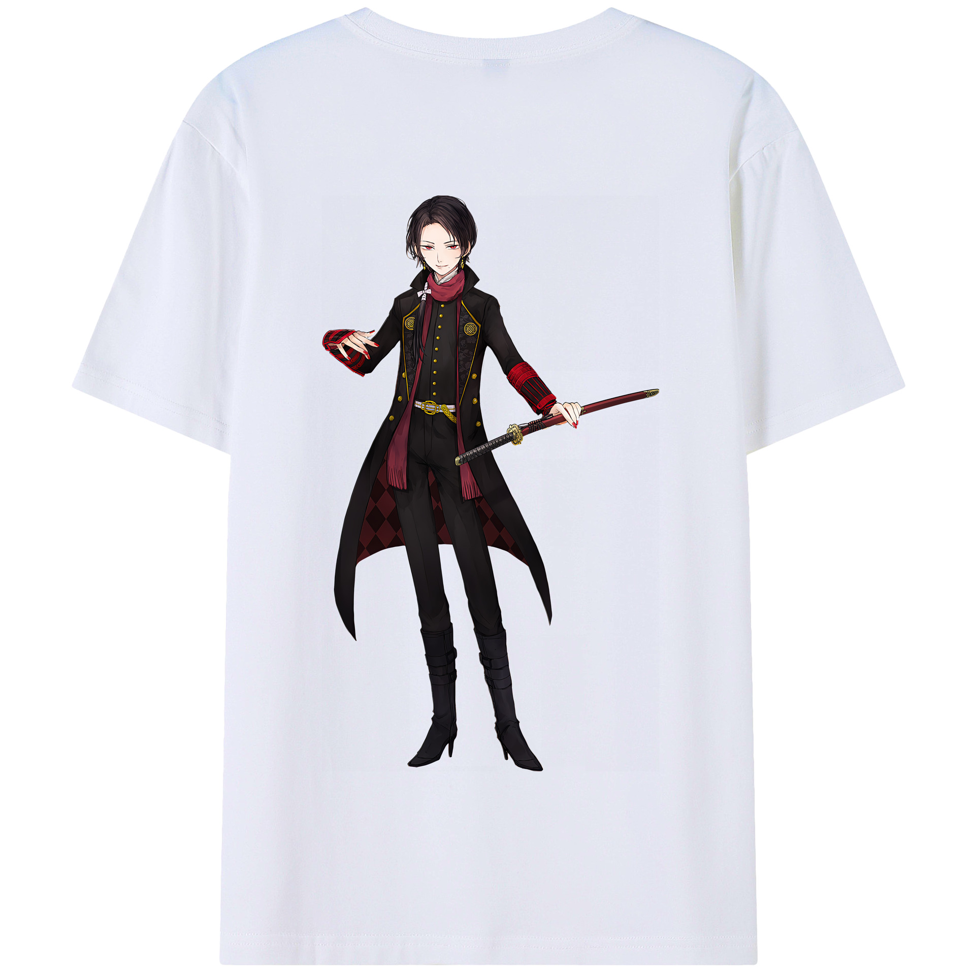 （画像用） 刀剣乱舞 Touken Ranbu 綿100％半袖Tシャツ（背面プリント）
