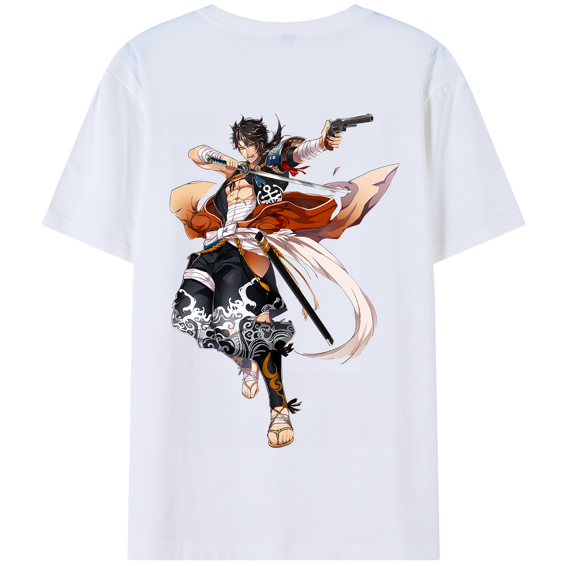 （画像用） 刀剣乱舞 Touken Ranbu 綿100％半袖Tシャツ（背面プリント）