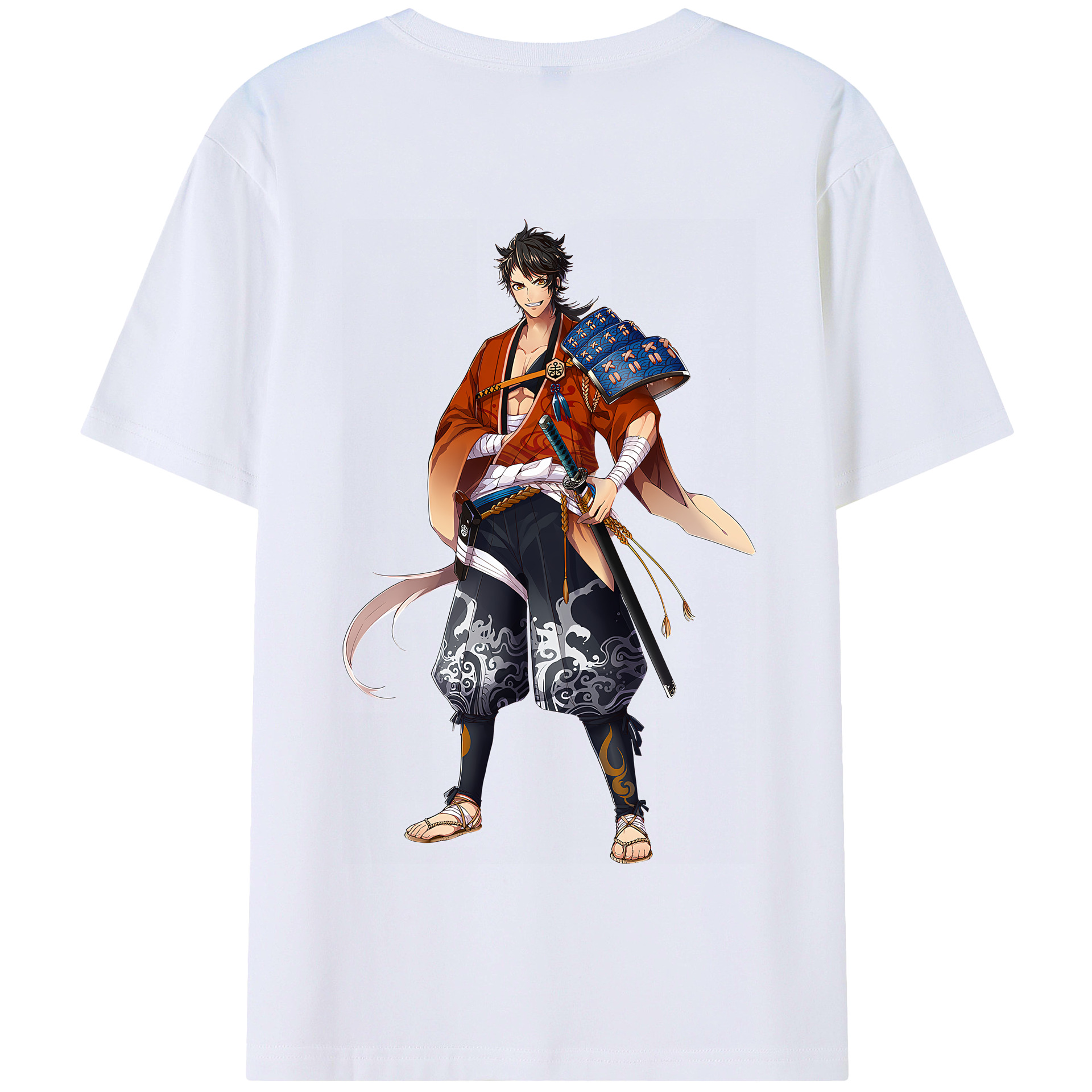 （画像用） 刀剣乱舞 Touken Ranbu 綿100％半袖Tシャツ（背面プリント）