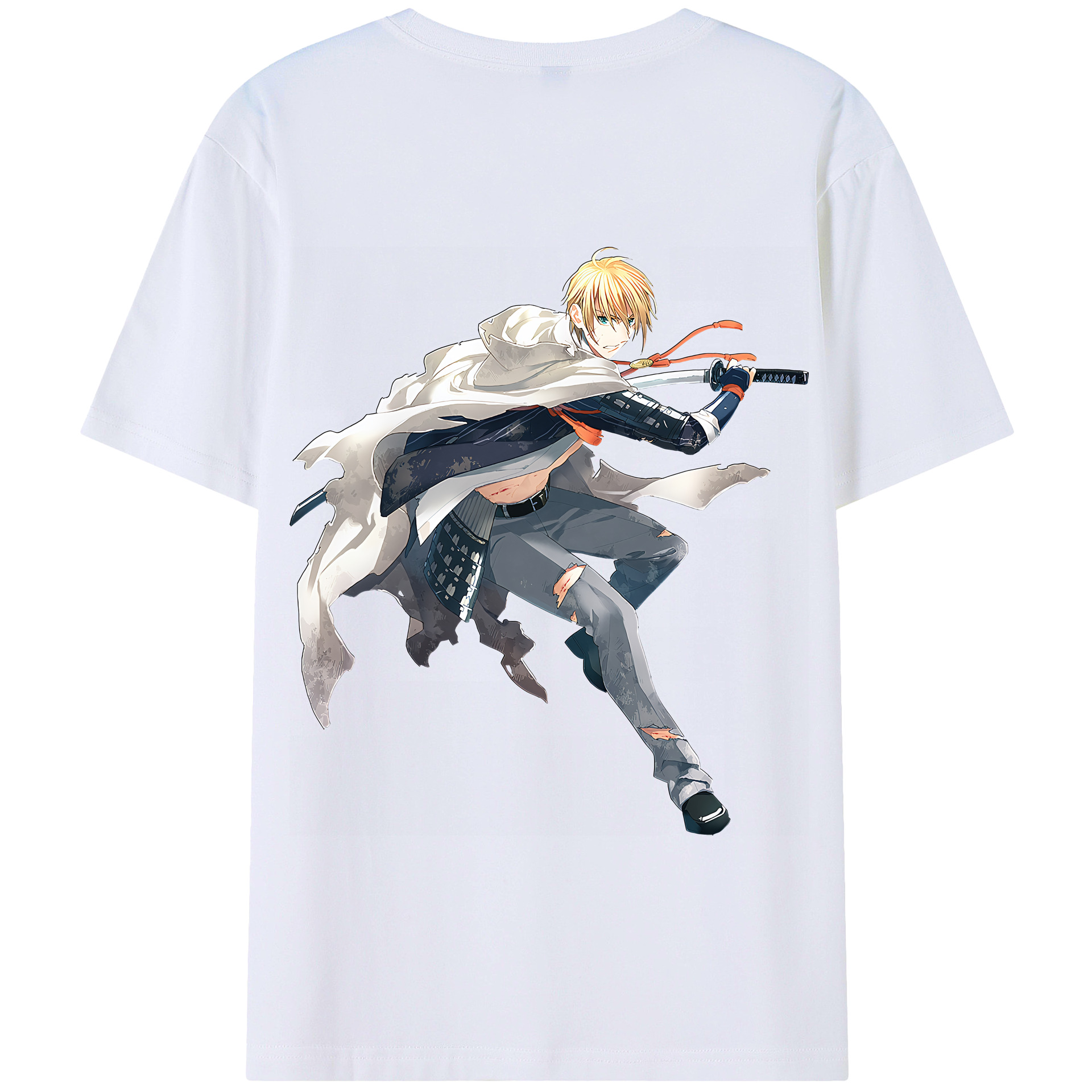 （画像用） 刀剣乱舞 Touken Ranbu 綿100％半袖Tシャツ（背面プリント）