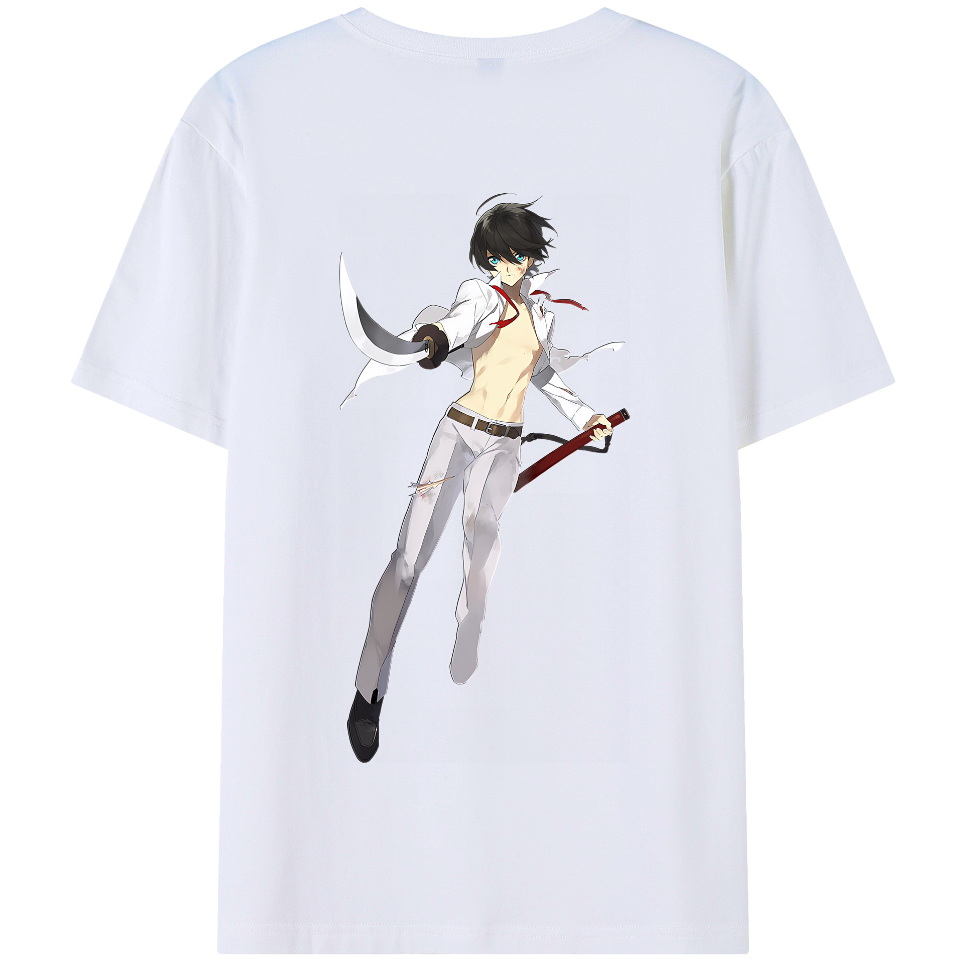 （画像用） 刀剣乱舞 Touken Ranbu 綿100％半袖Tシャツ（背面プリント）