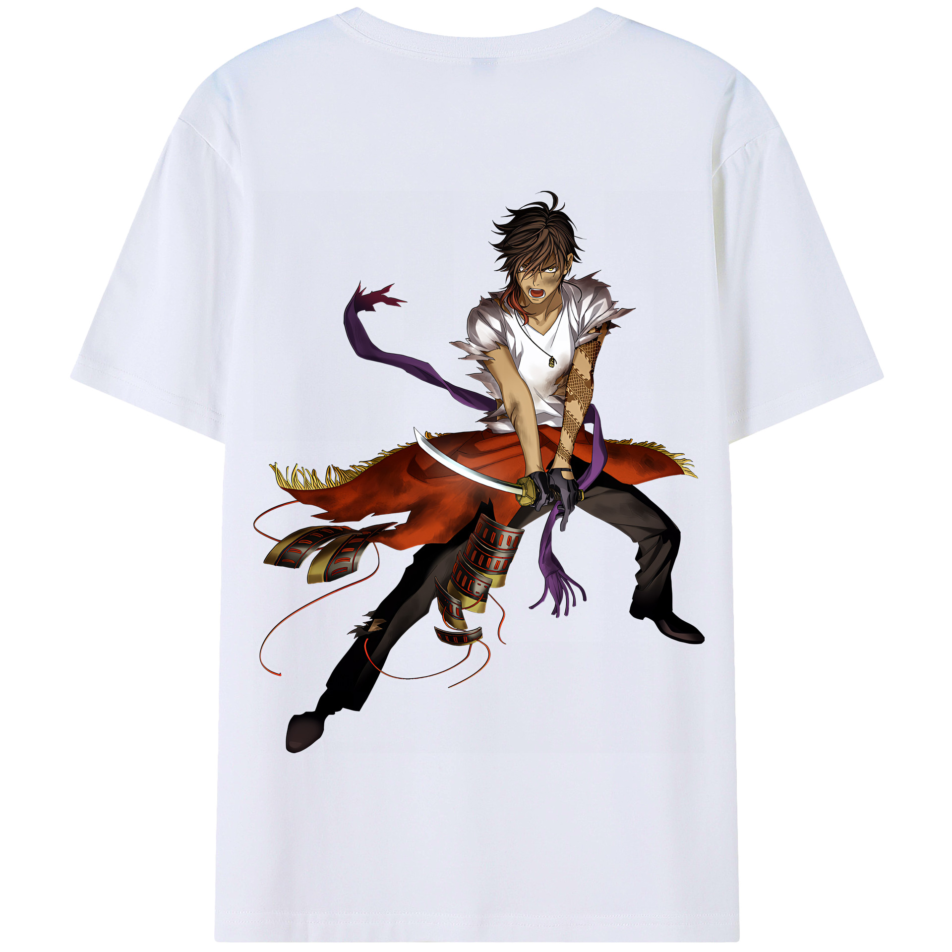 （画像用） 刀剣乱舞 Touken Ranbu 綿100％半袖Tシャツ（背面プリント）