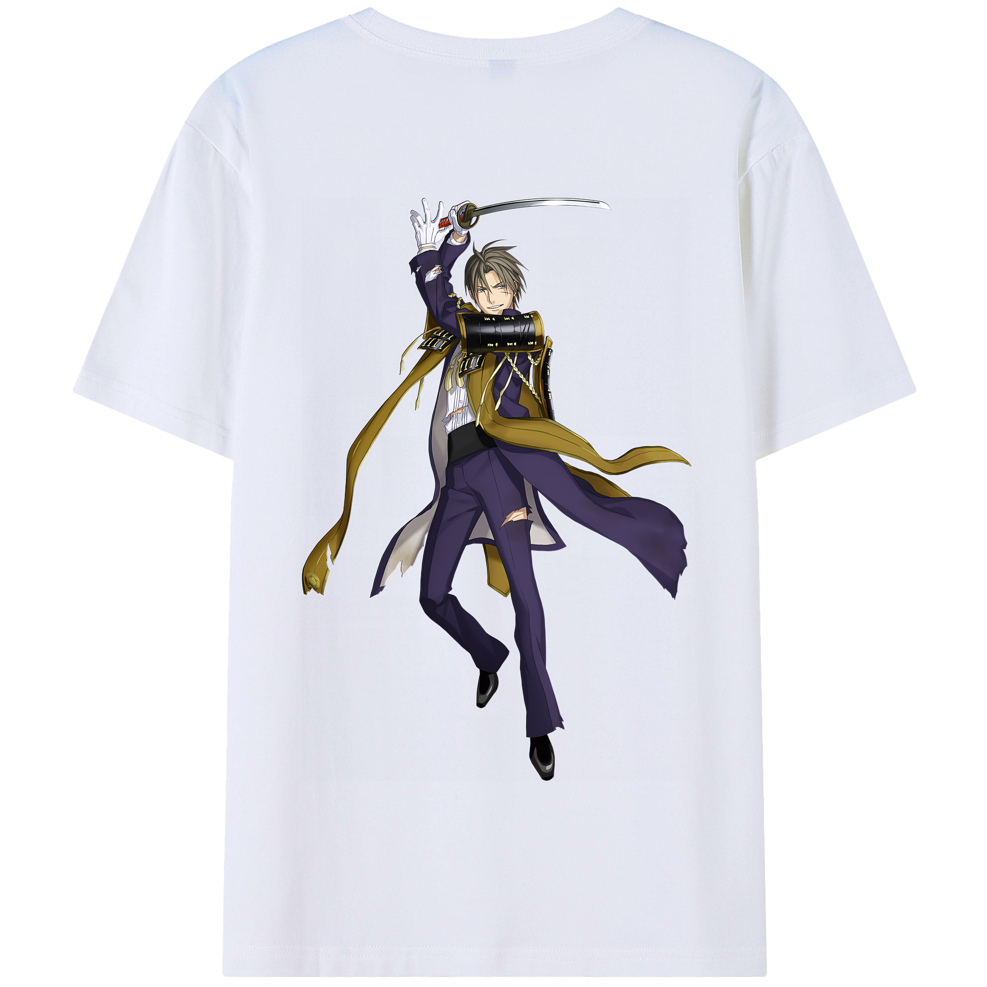 （画像用） 刀剣乱舞 Touken Ranbu 綿100％半袖Tシャツ（背面プリント）